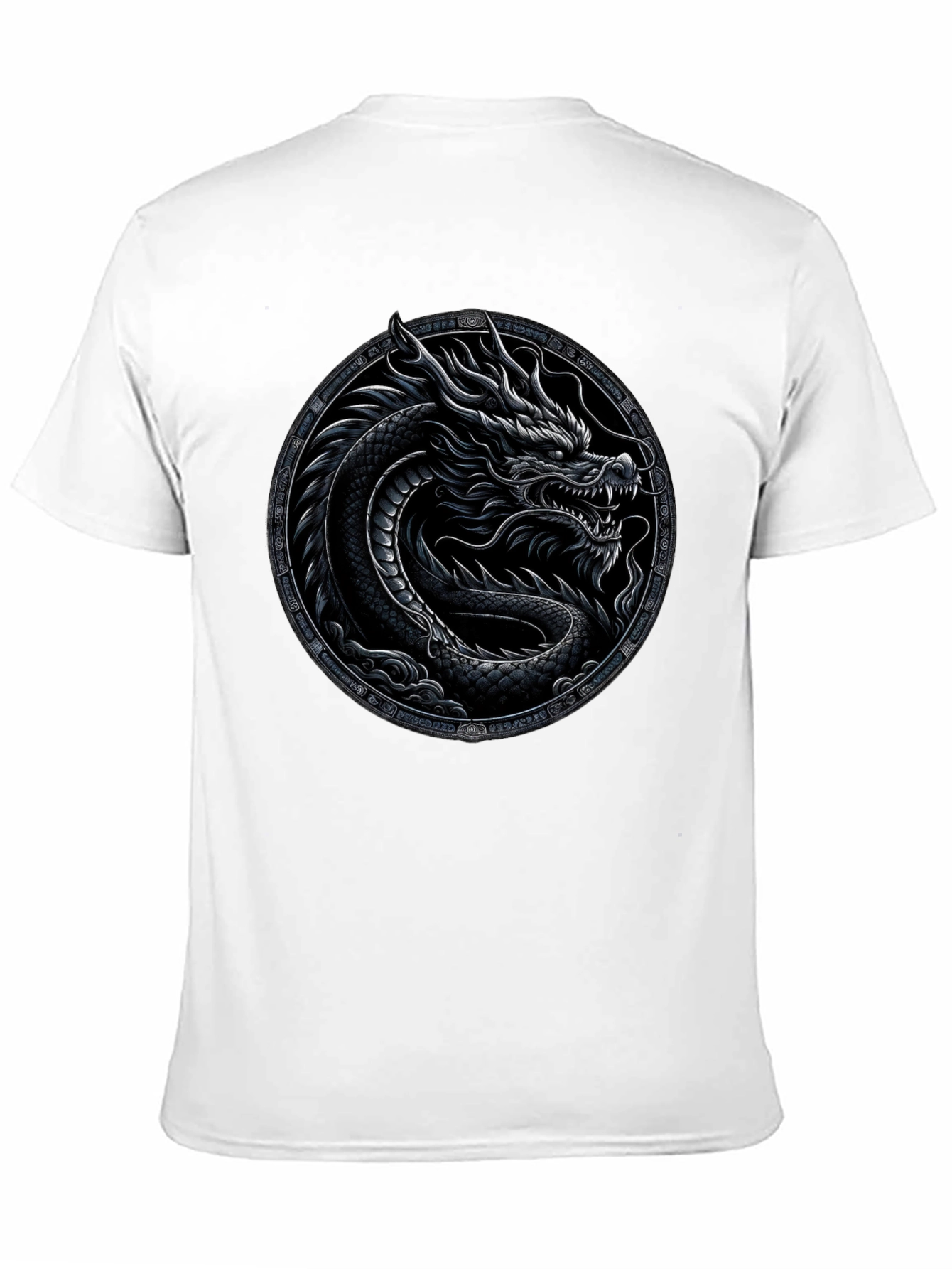 Black Dragon Circle Graphic Tee