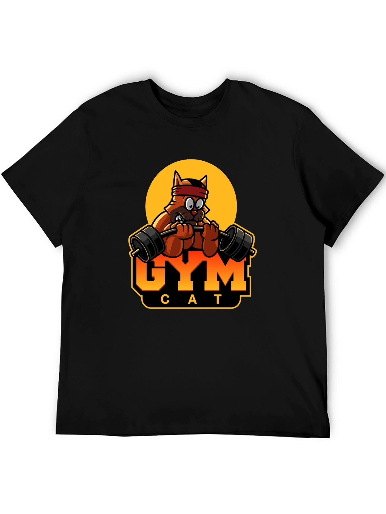 Gym Cat T-Shirt - Funny Workout Tee