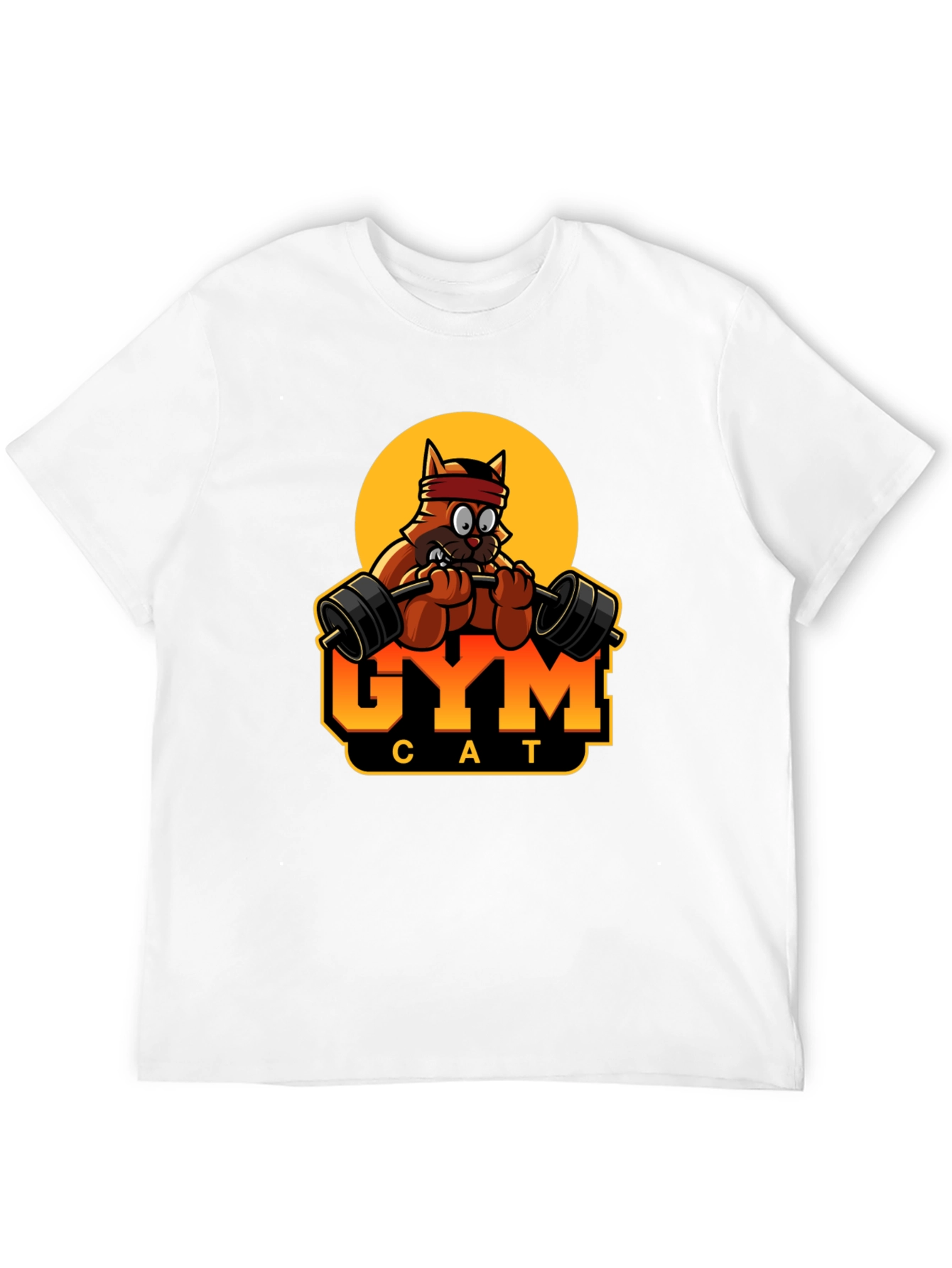 Gym Cat T-Shirt - Funny Workout Tee