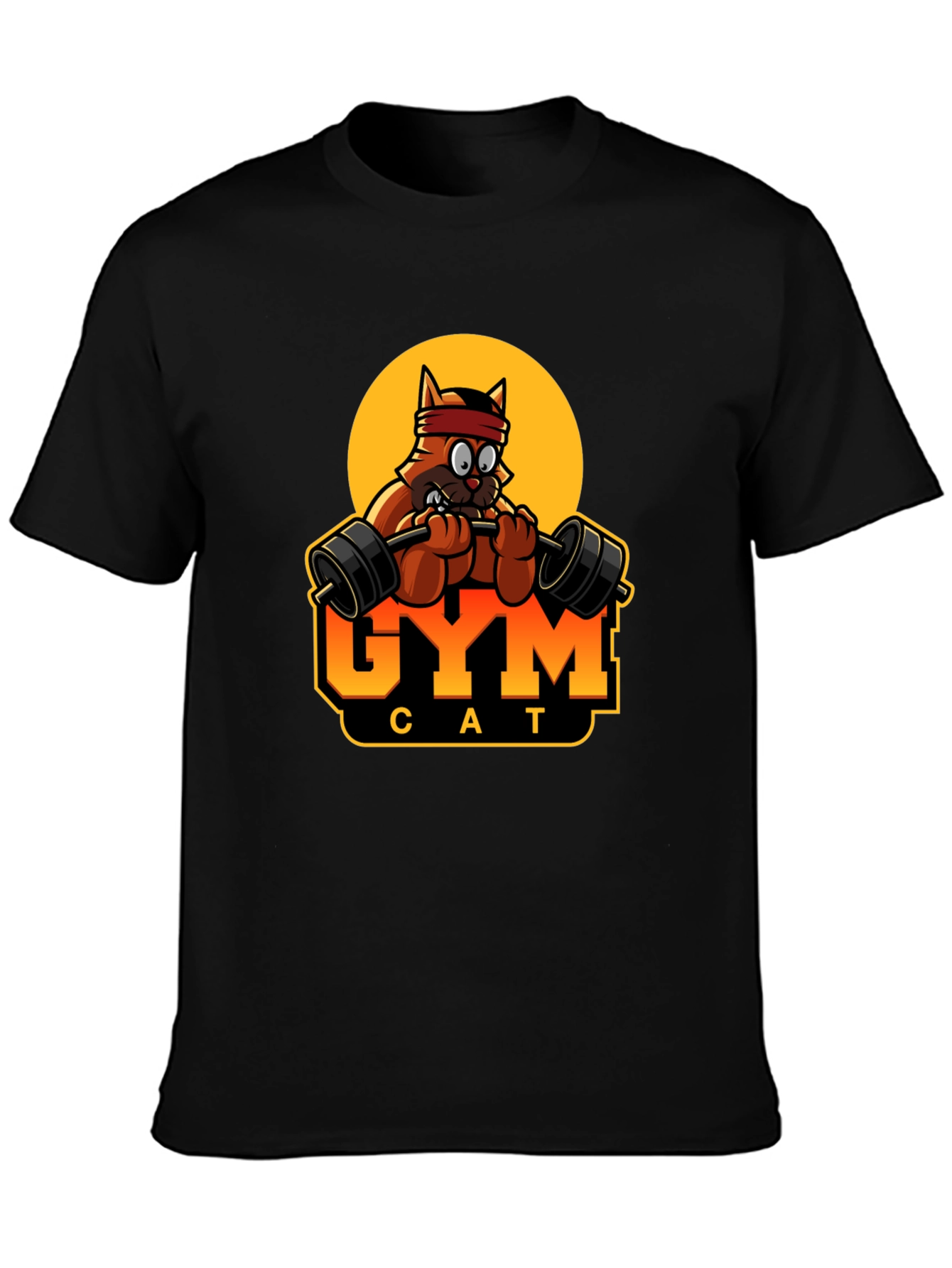 Gym Cat T-Shirt - Funny Workout Tee