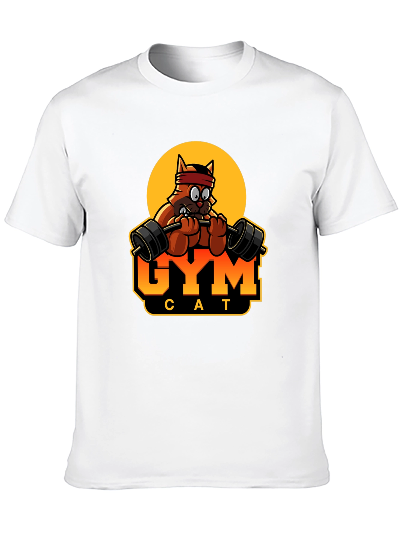 Gym Cat T-Shirt - Funny Workout Tee