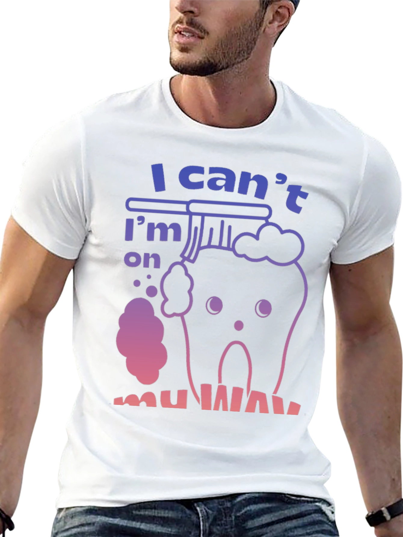 Funny Tooth T-Shirt - Im on my way