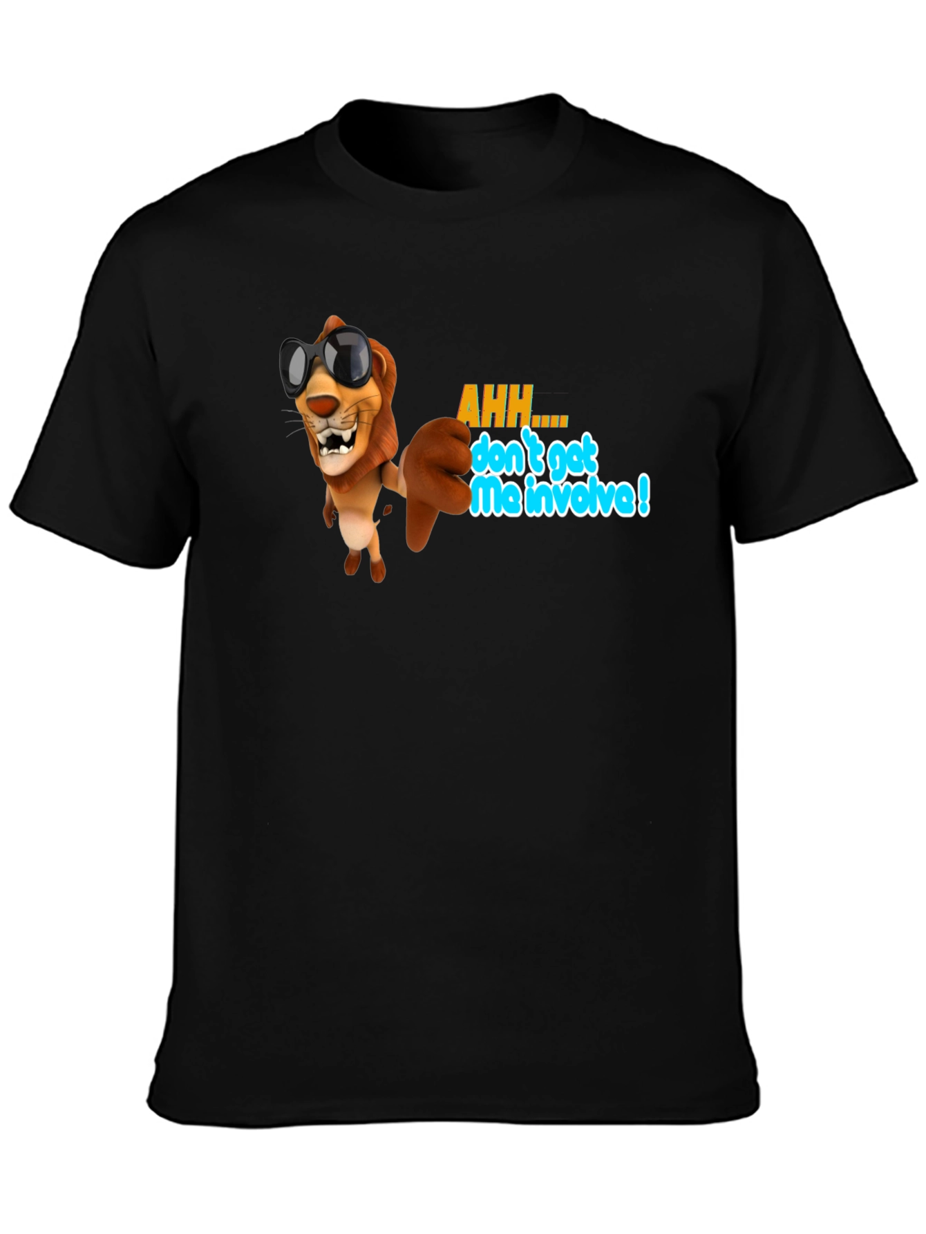 Cool Lion Graphic T-Shirt - Dont Get Me Involved!
