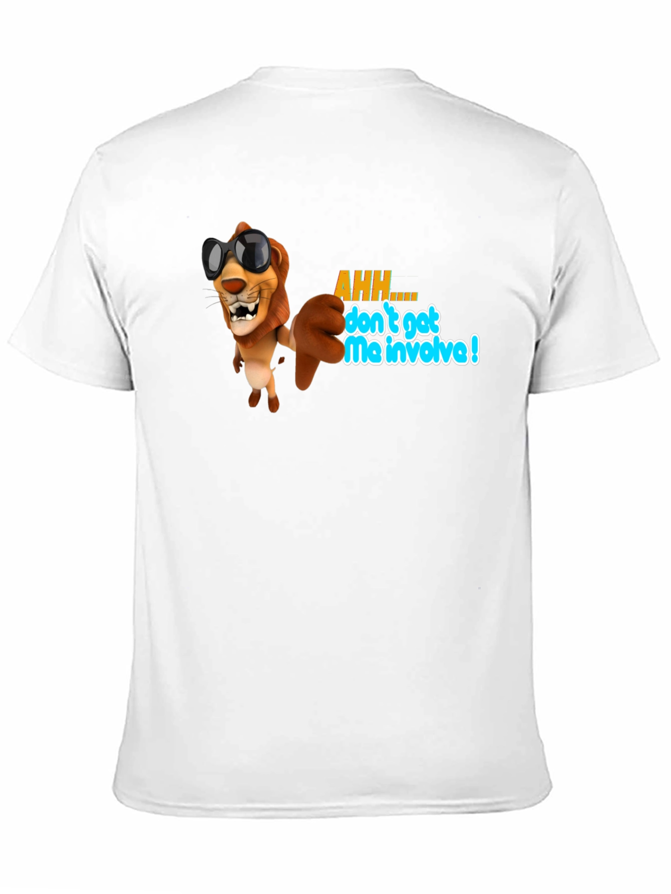 Cool Lion Graphic T-Shirt - Dont Get Me Involved!