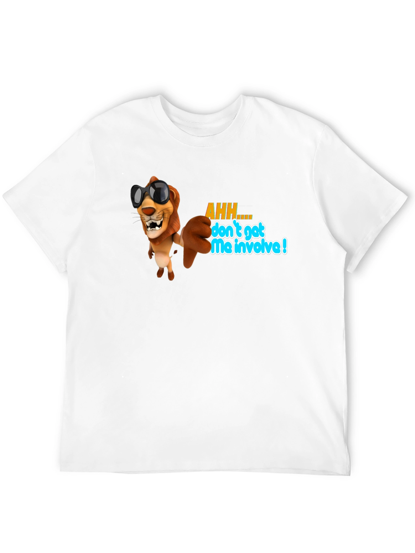 Cool Lion Graphic T-Shirt - Dont Get Me Involved!