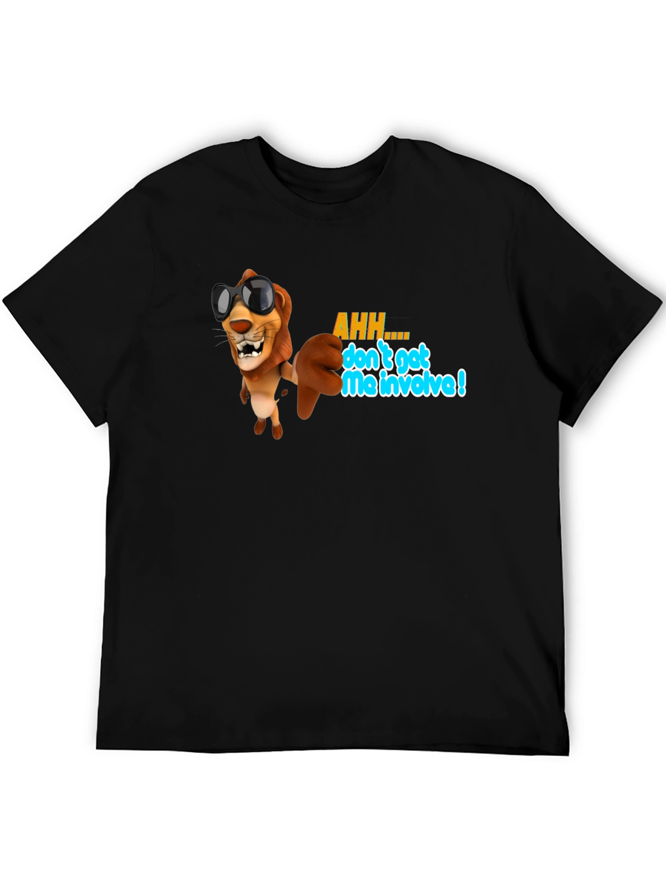 Cool Lion Graphic T-Shirt - Dont Get Me Involved!