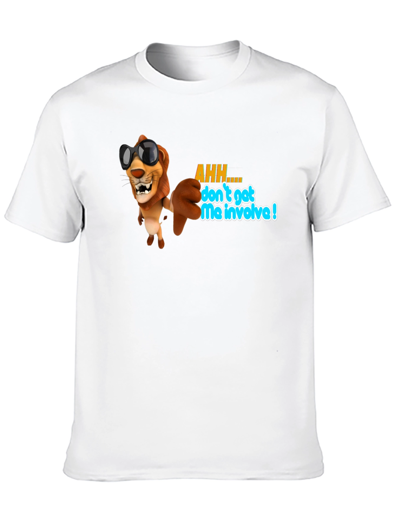 Cool Lion Graphic T-Shirt - Dont Get Me Involved!
