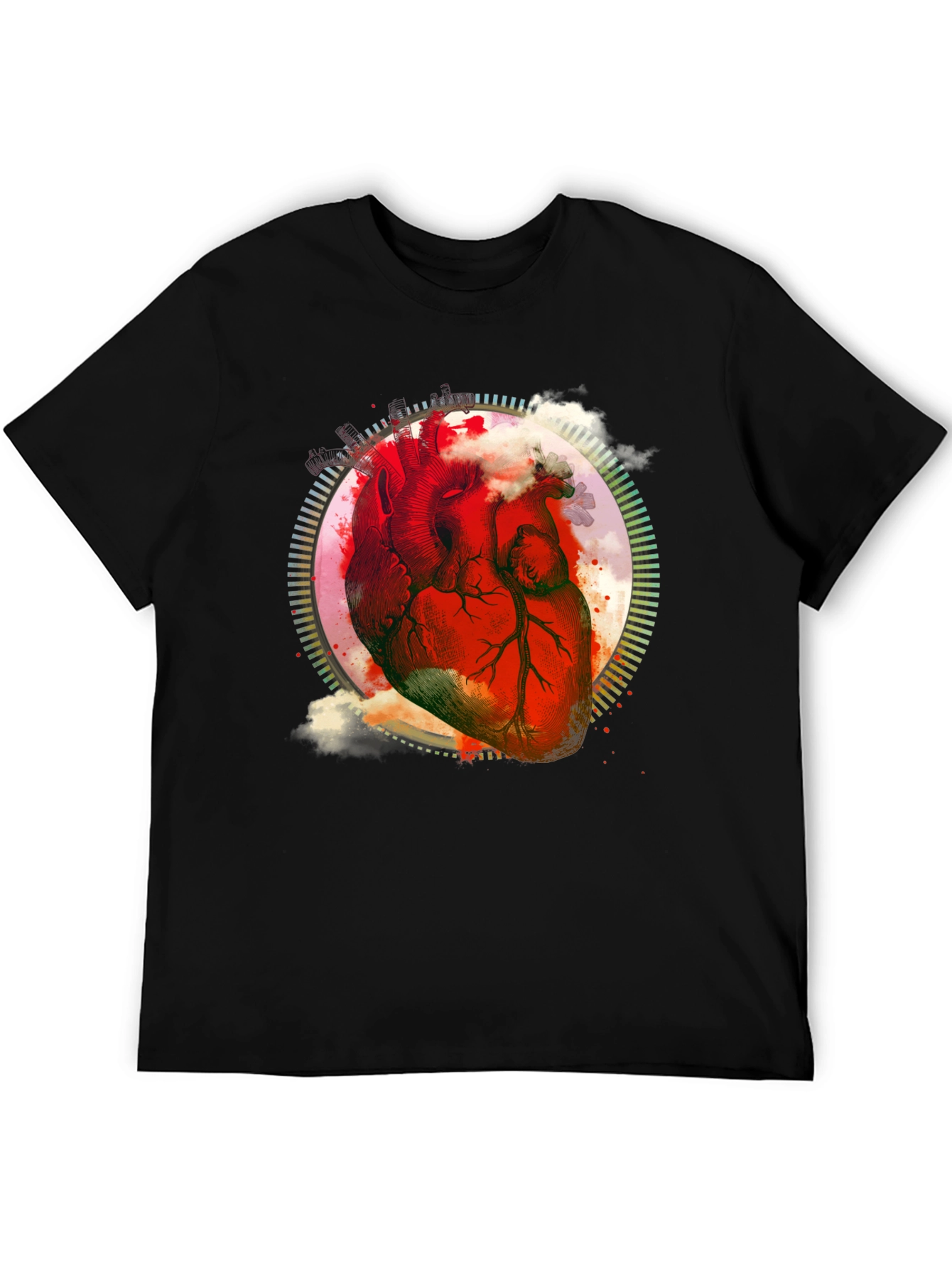 Anatomical Heart Graphic Tee - Unique Design