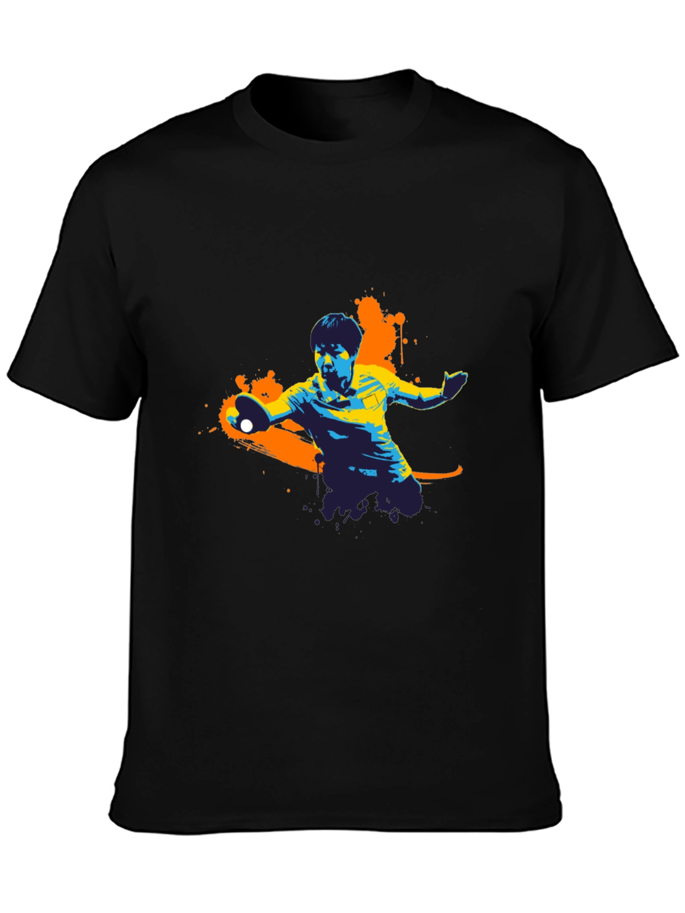 Table Tennis Graphic Tee - Black