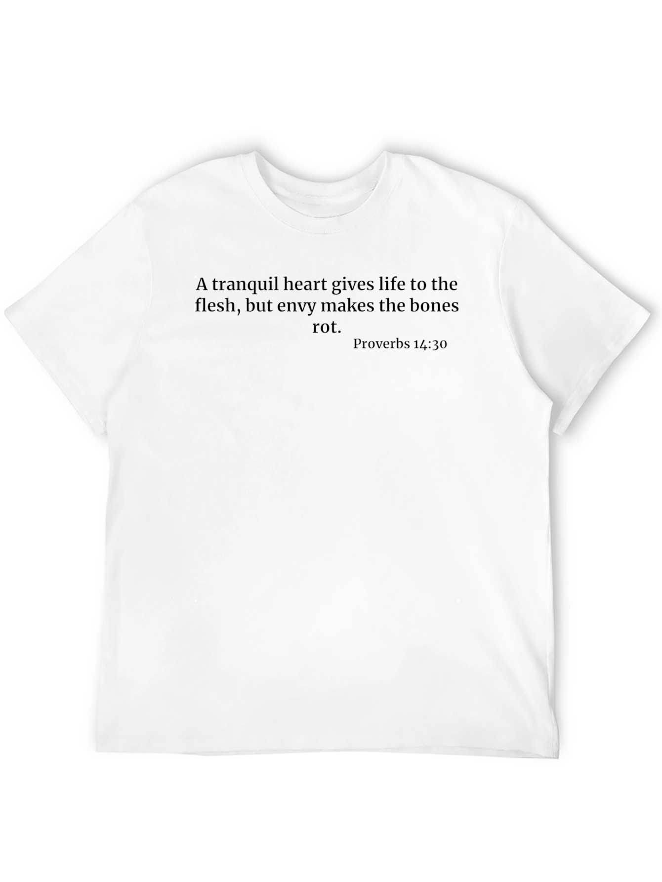 Tranquil Heart Graphic T-Shirt - Proverbs 14:30
