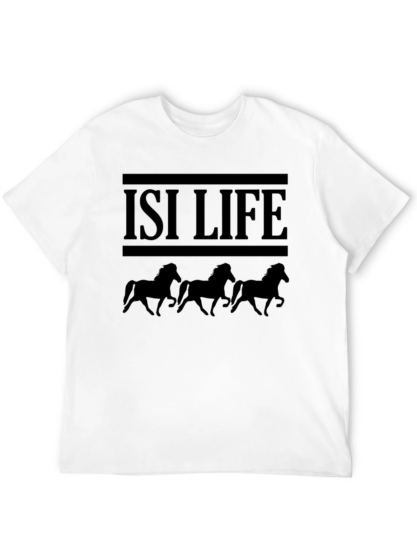 ISI Life Horse T-Shirt - Black