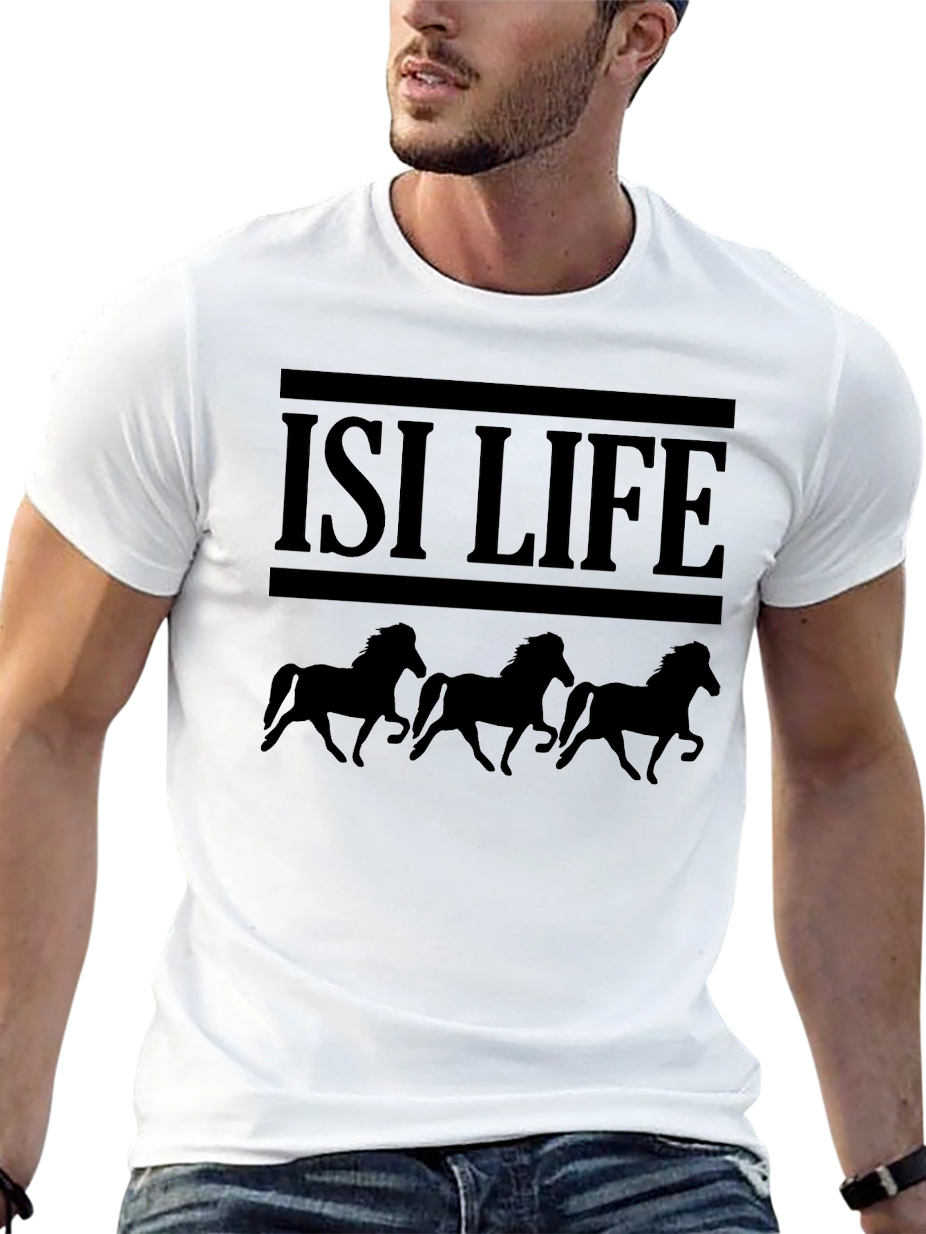 ISI Life Horse T-Shirt - Black