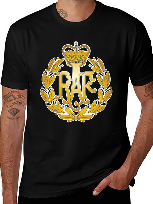 RAF Royal Air Force T-Shirt - Crown Laurel Emblem