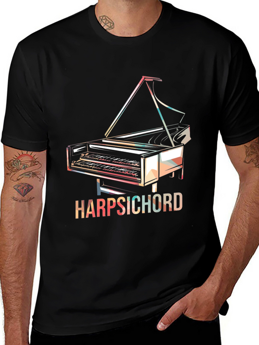 Harpsichord Graphic T-Shirt - Retro Music Tee