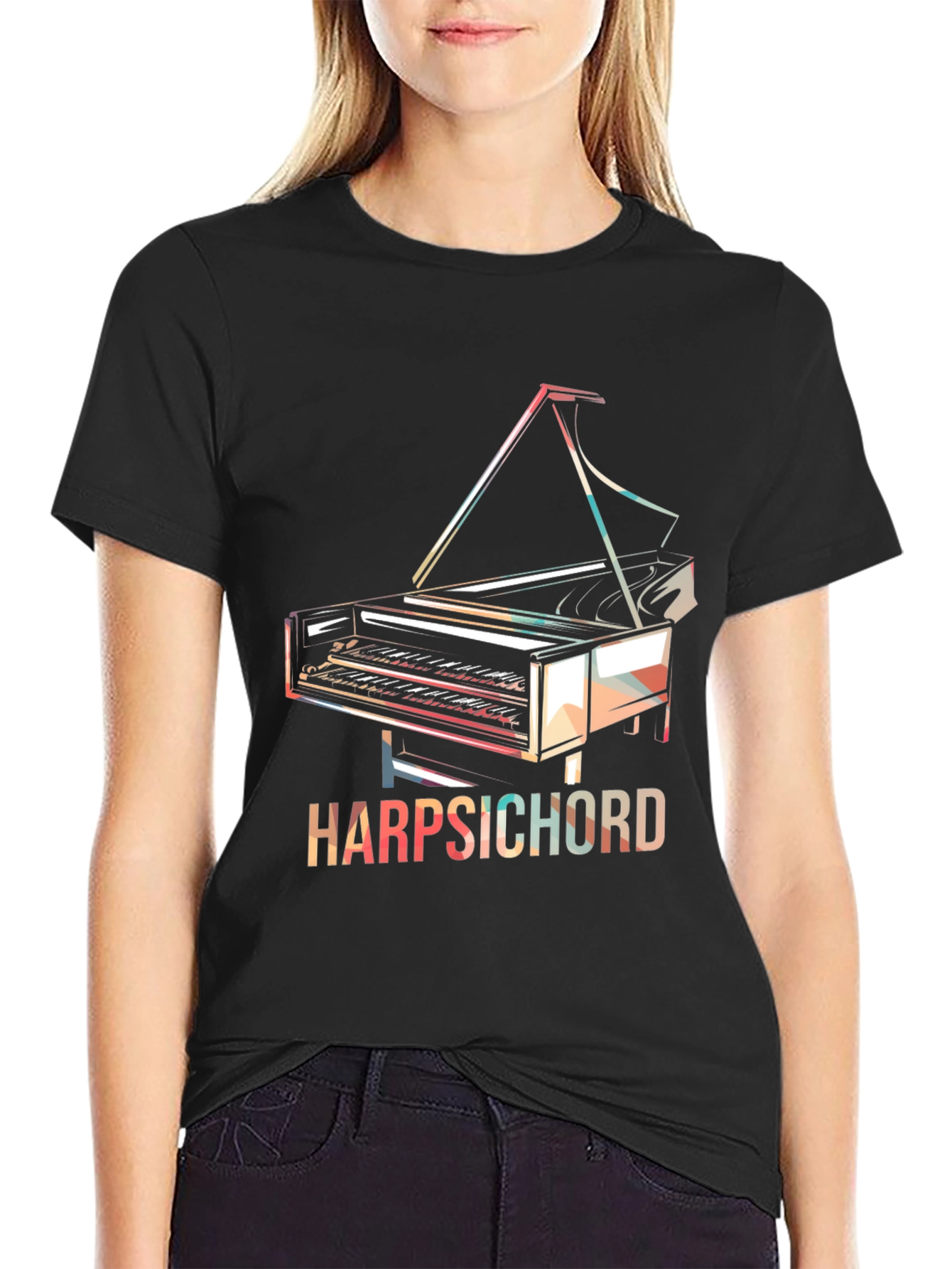 Harpsichord Graphic T-Shirt - Retro Music Tee