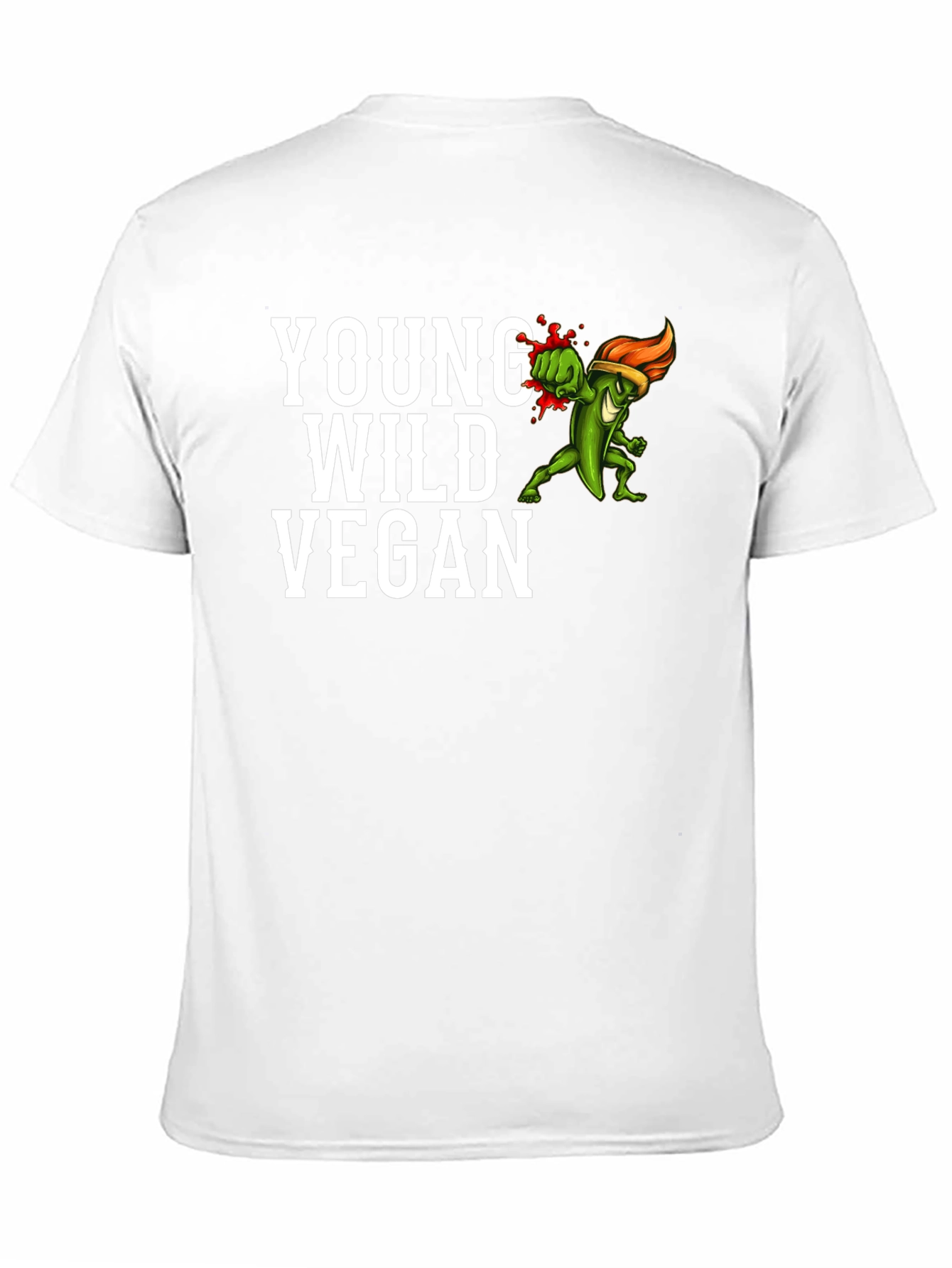Young Wild Vegan Graphic Tee - Black