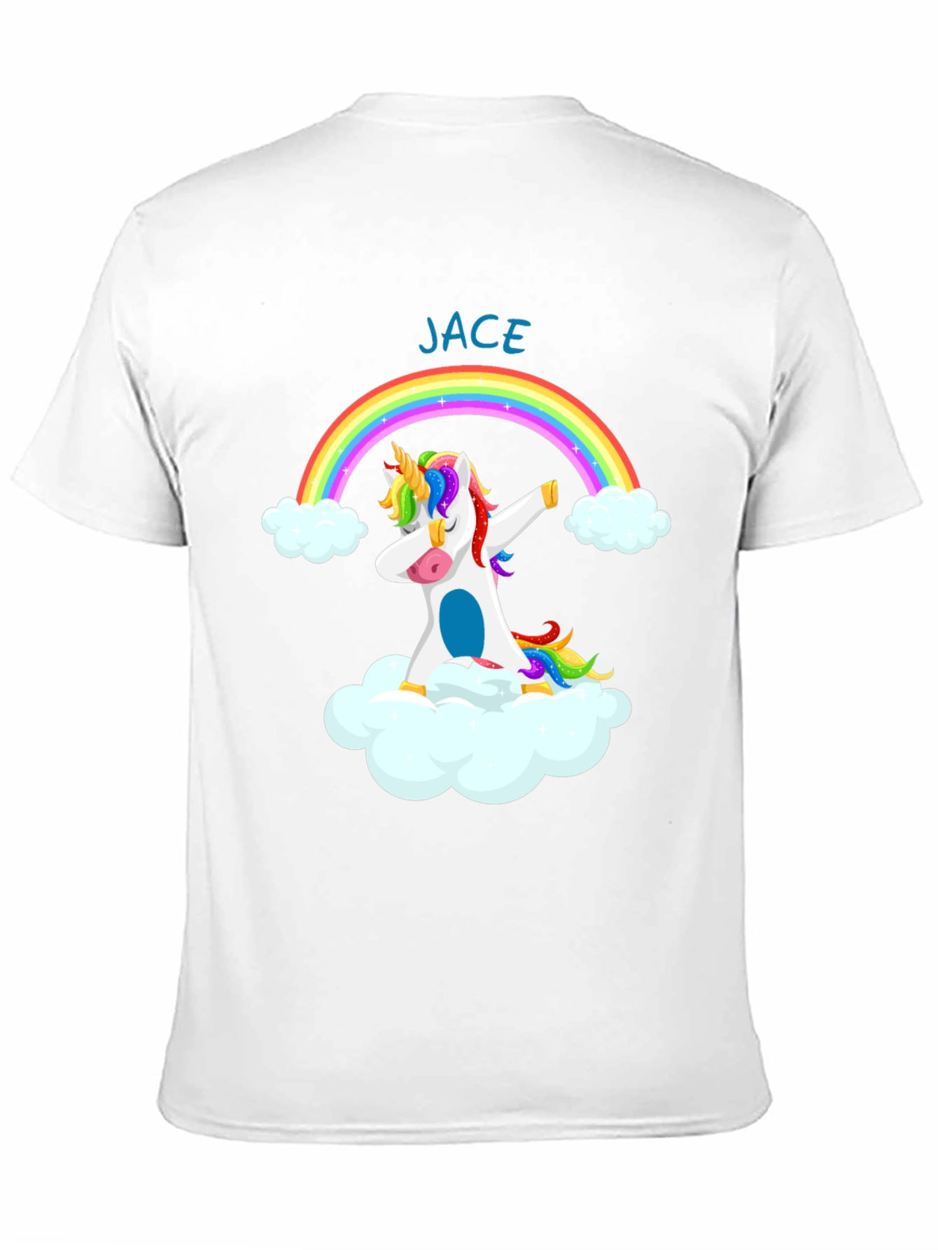 JACE Unicorn Rainbow Dabbing T-Shirt