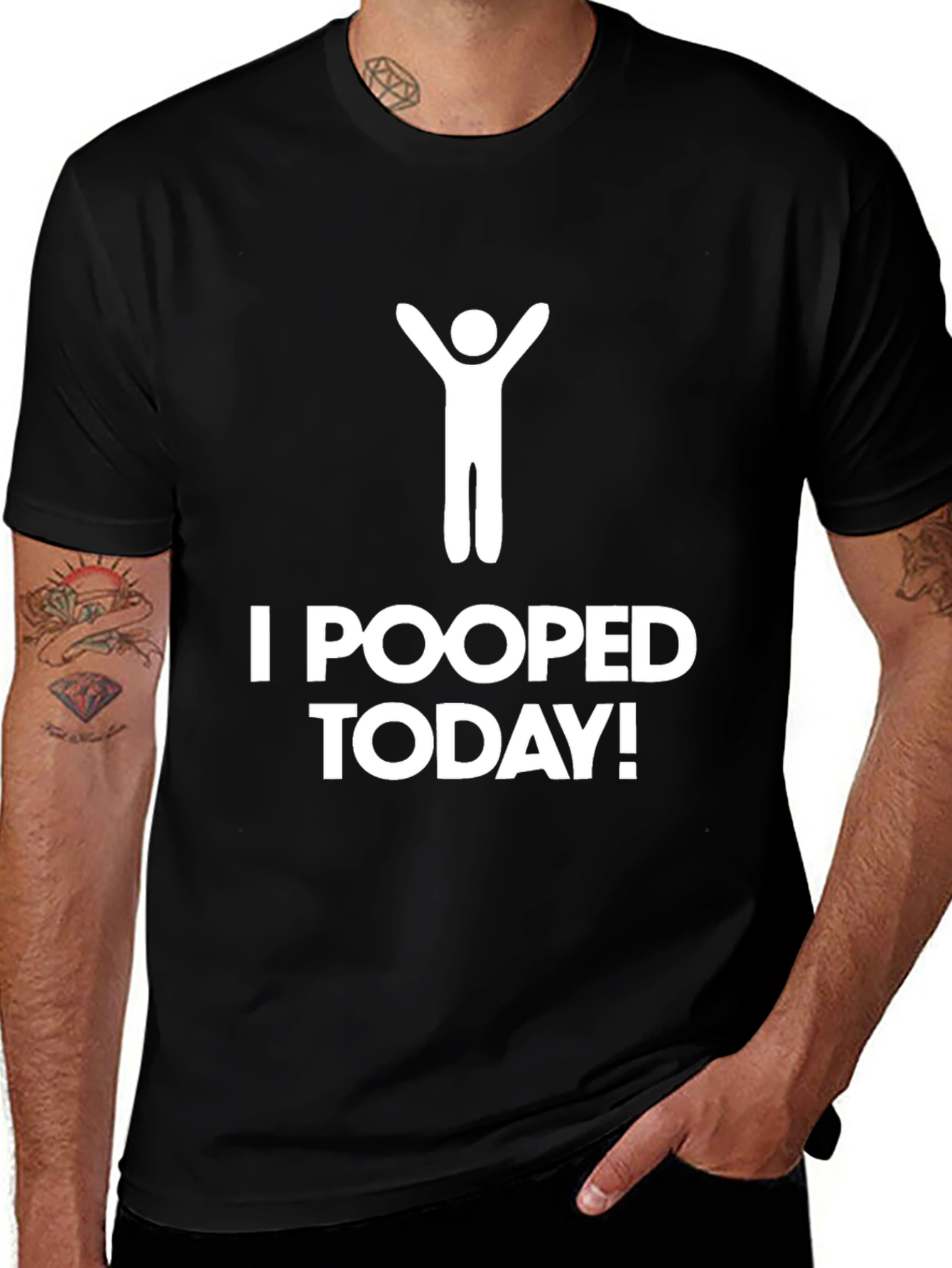 I Pooped Today T-Shirt - Funny Graphic Tee