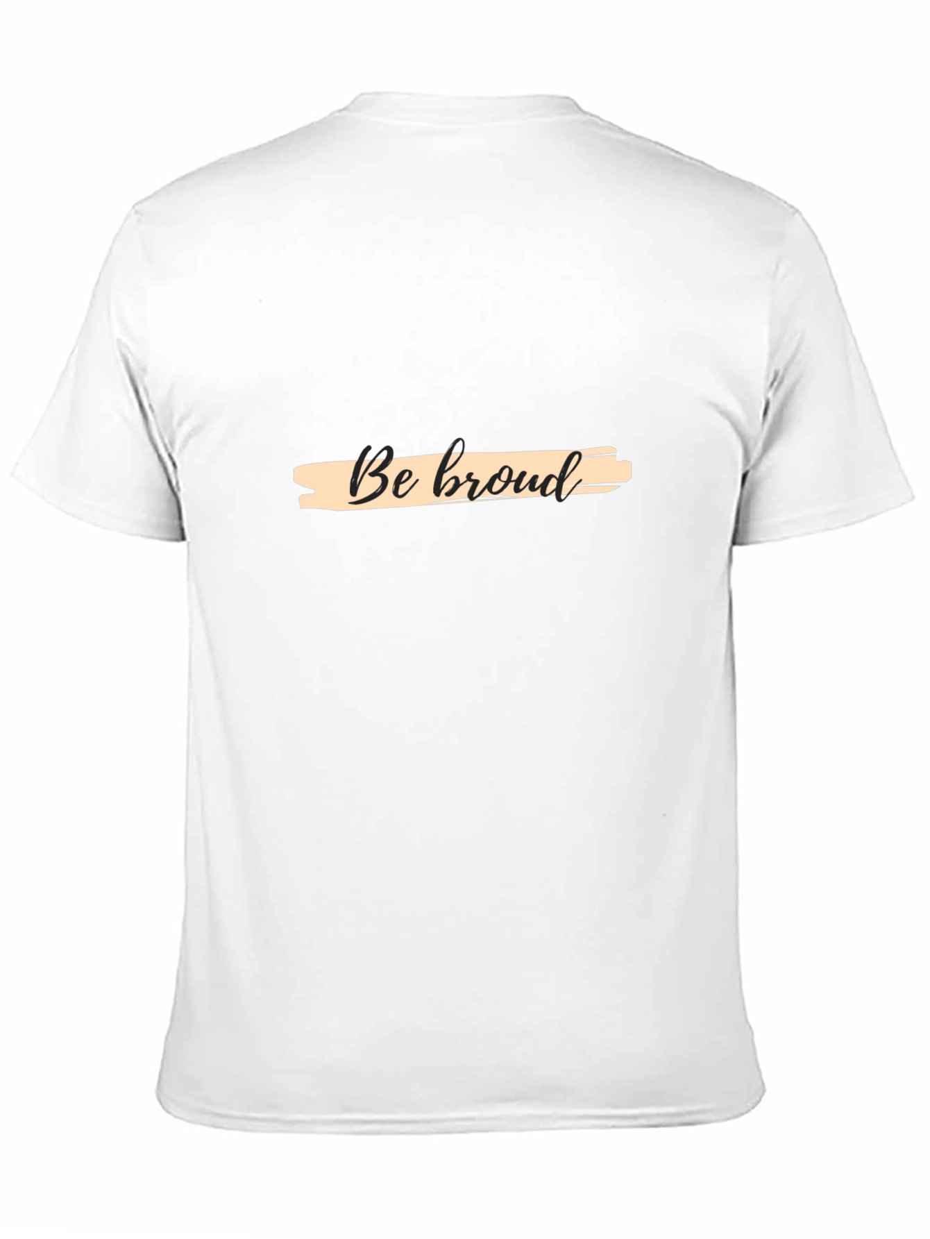 Be Proud Graphic T-Shirt - Black Casual Tee