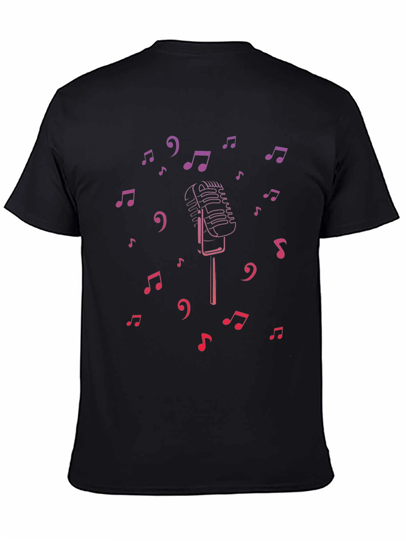 Retro Music Microphone Graphic Tee