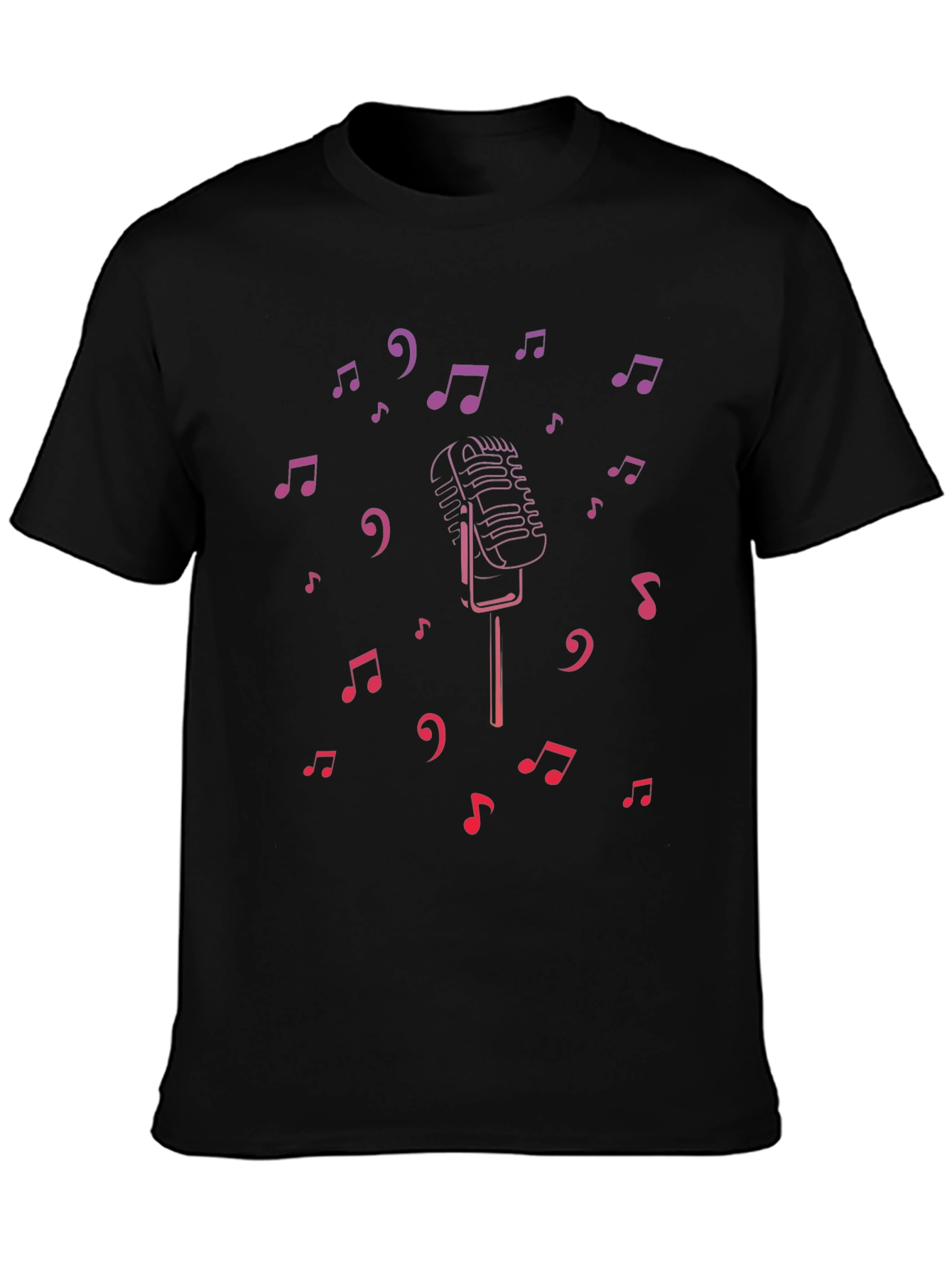 Retro Music Microphone Graphic Tee