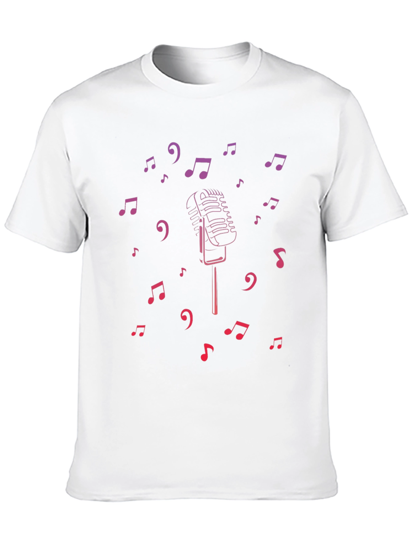 Retro Music Microphone Graphic Tee