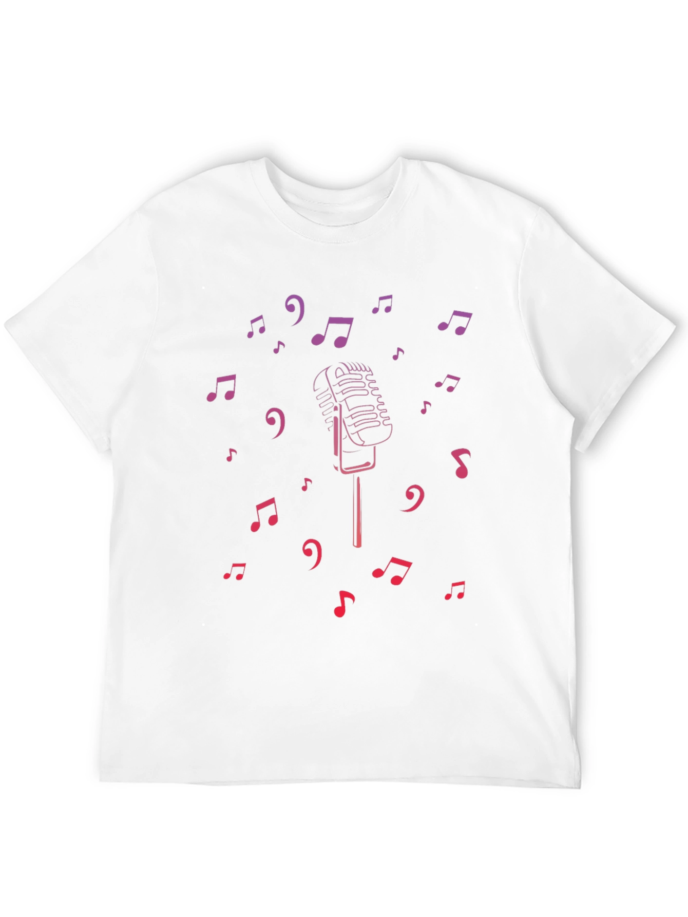 Retro Music Microphone Graphic Tee