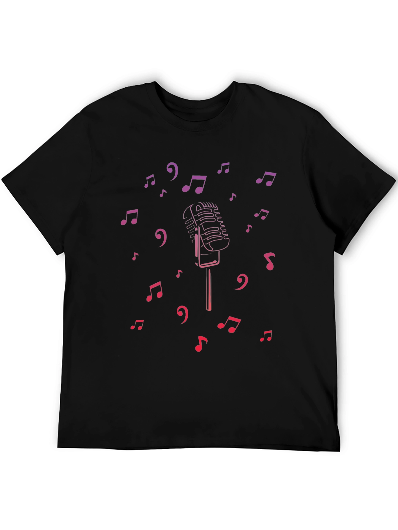 Retro Music Microphone Graphic Tee