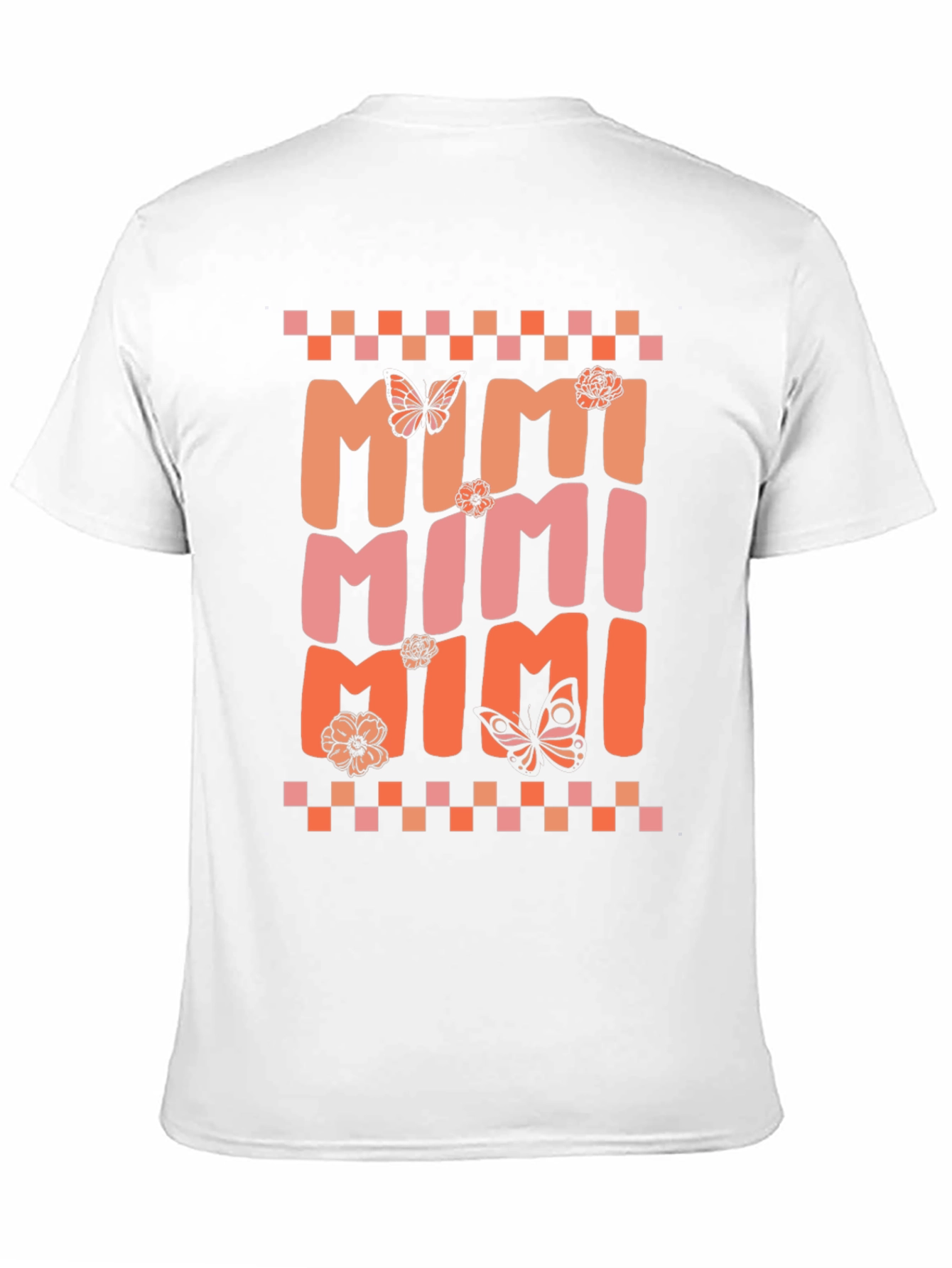 MIMI Graphic Tee with Butterflies and Flowers