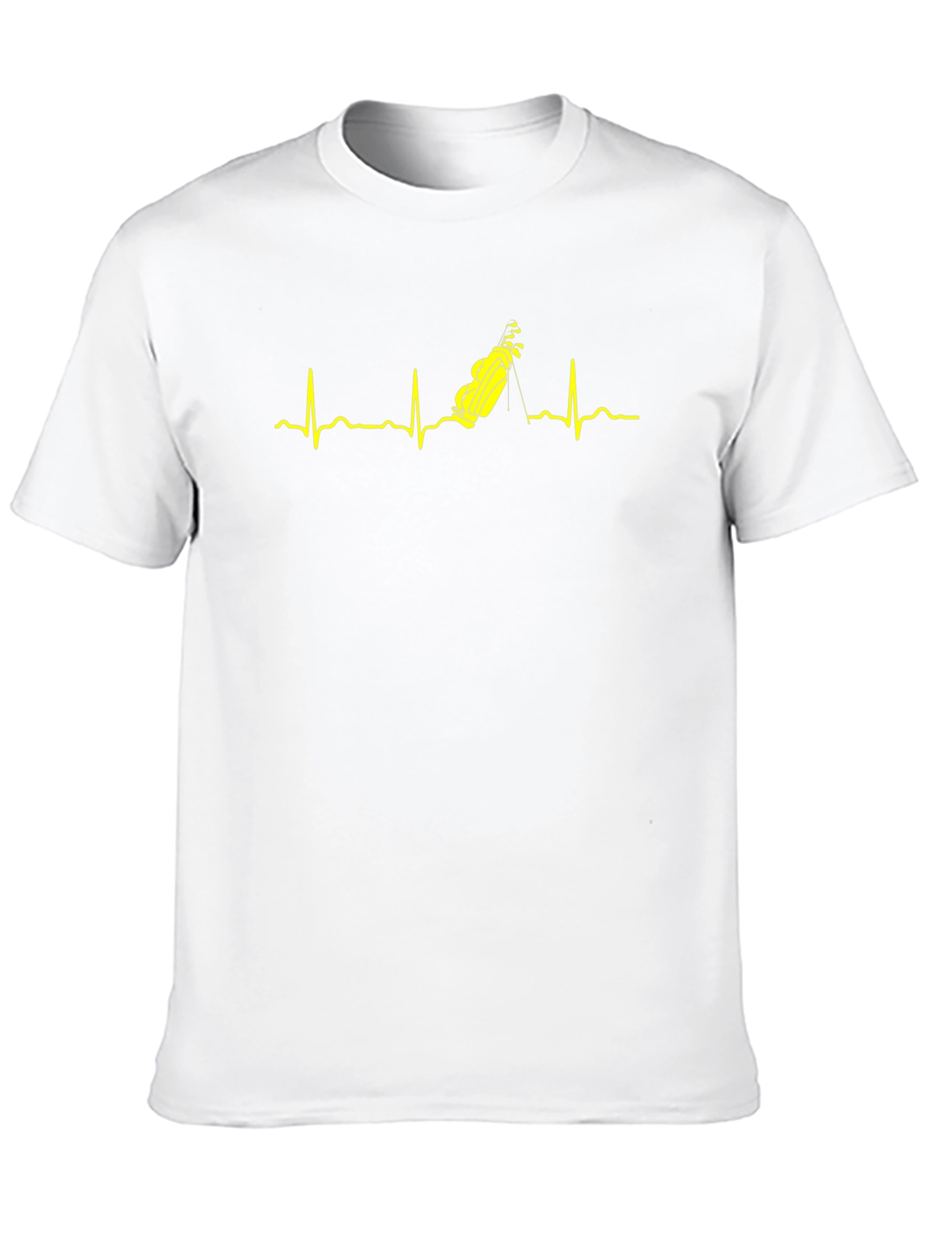 Golf Heartbeat T-Shirt - Golfers Pulse Tee