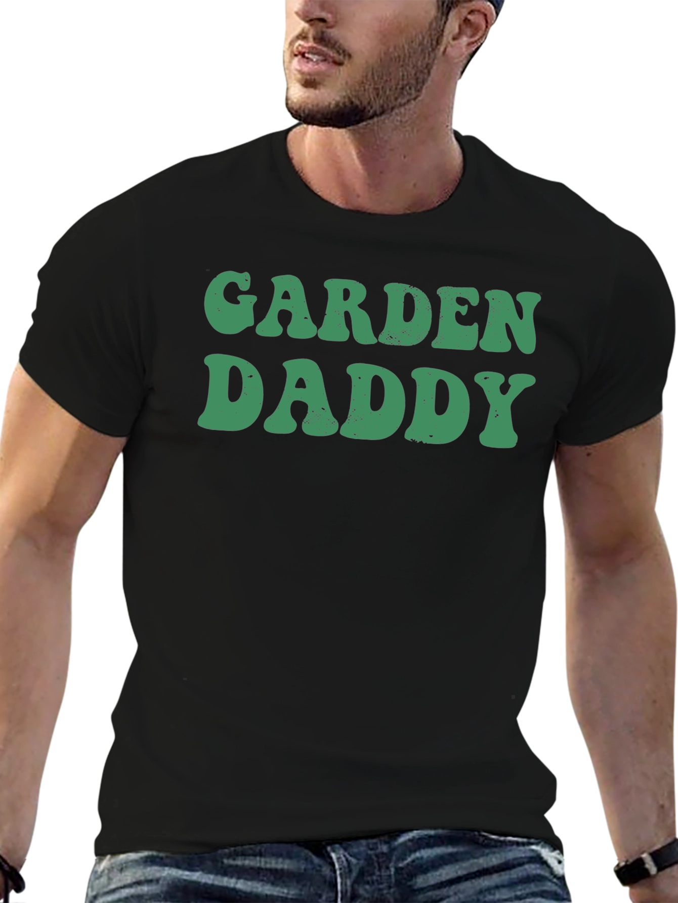 Garden Daddy Graphic T-Shirt - Black Casual Tee