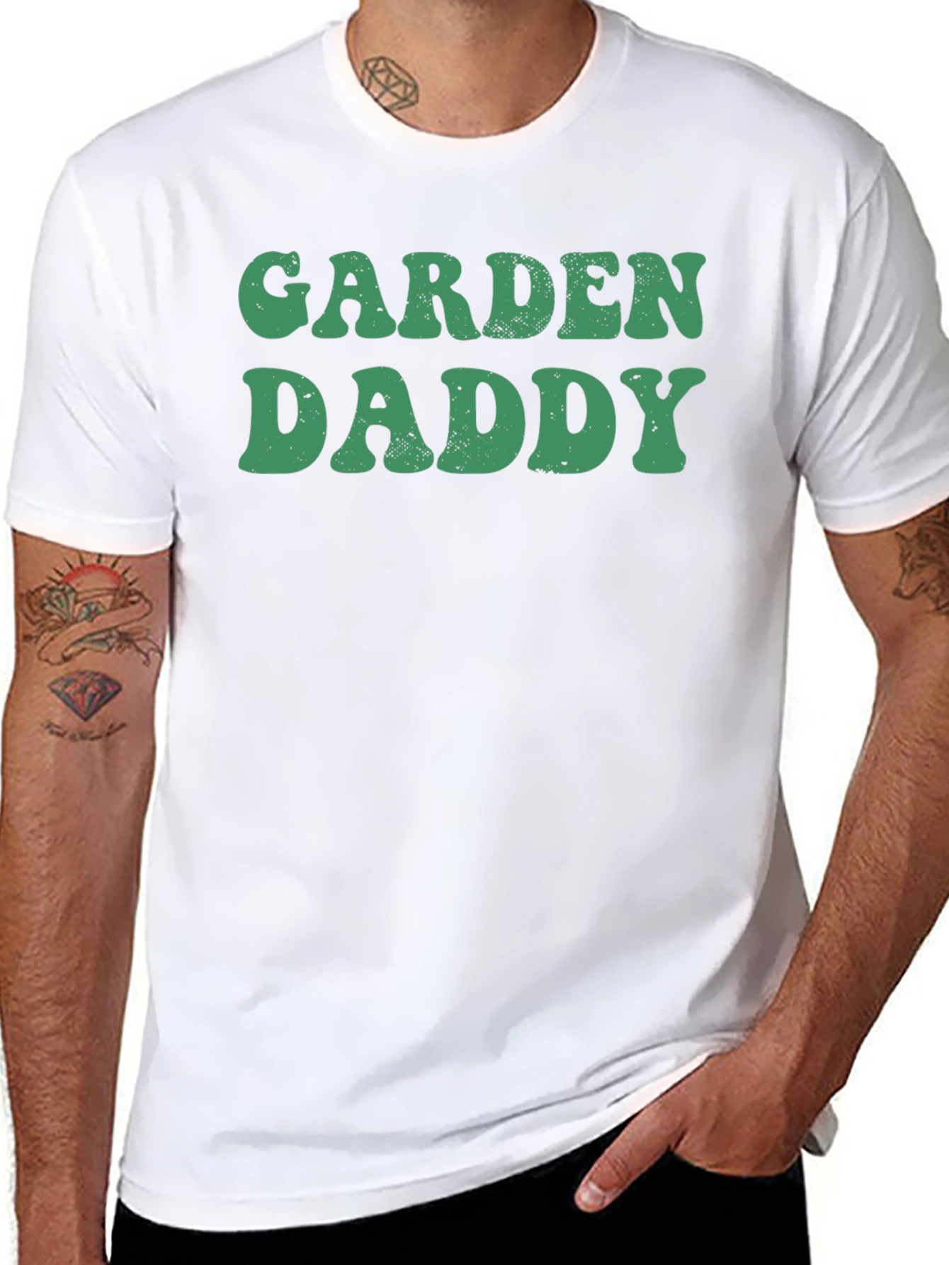 Garden Daddy Graphic T-Shirt - Black Casual Tee