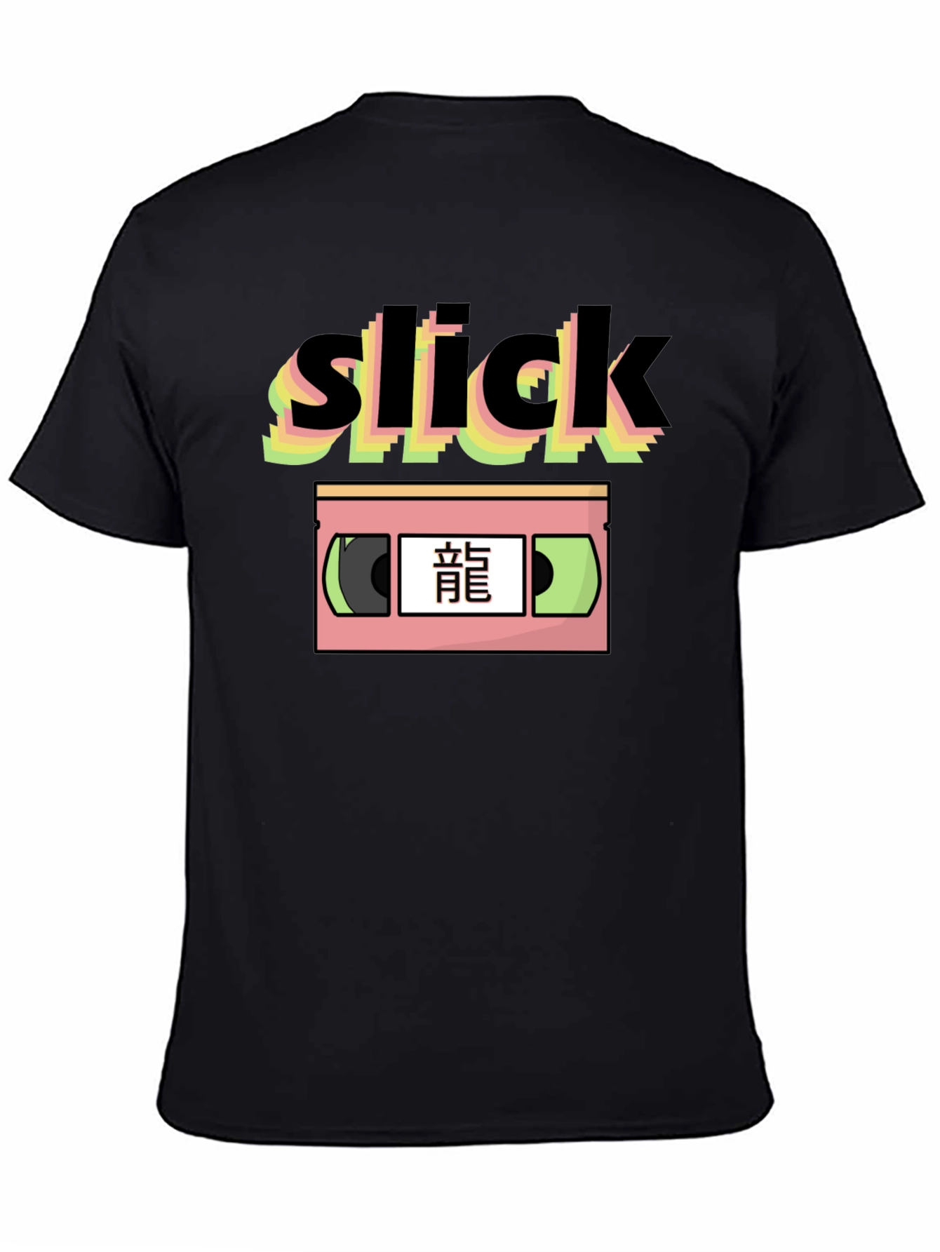 Slick Retro Japanese VHS Graphic T-Shirt