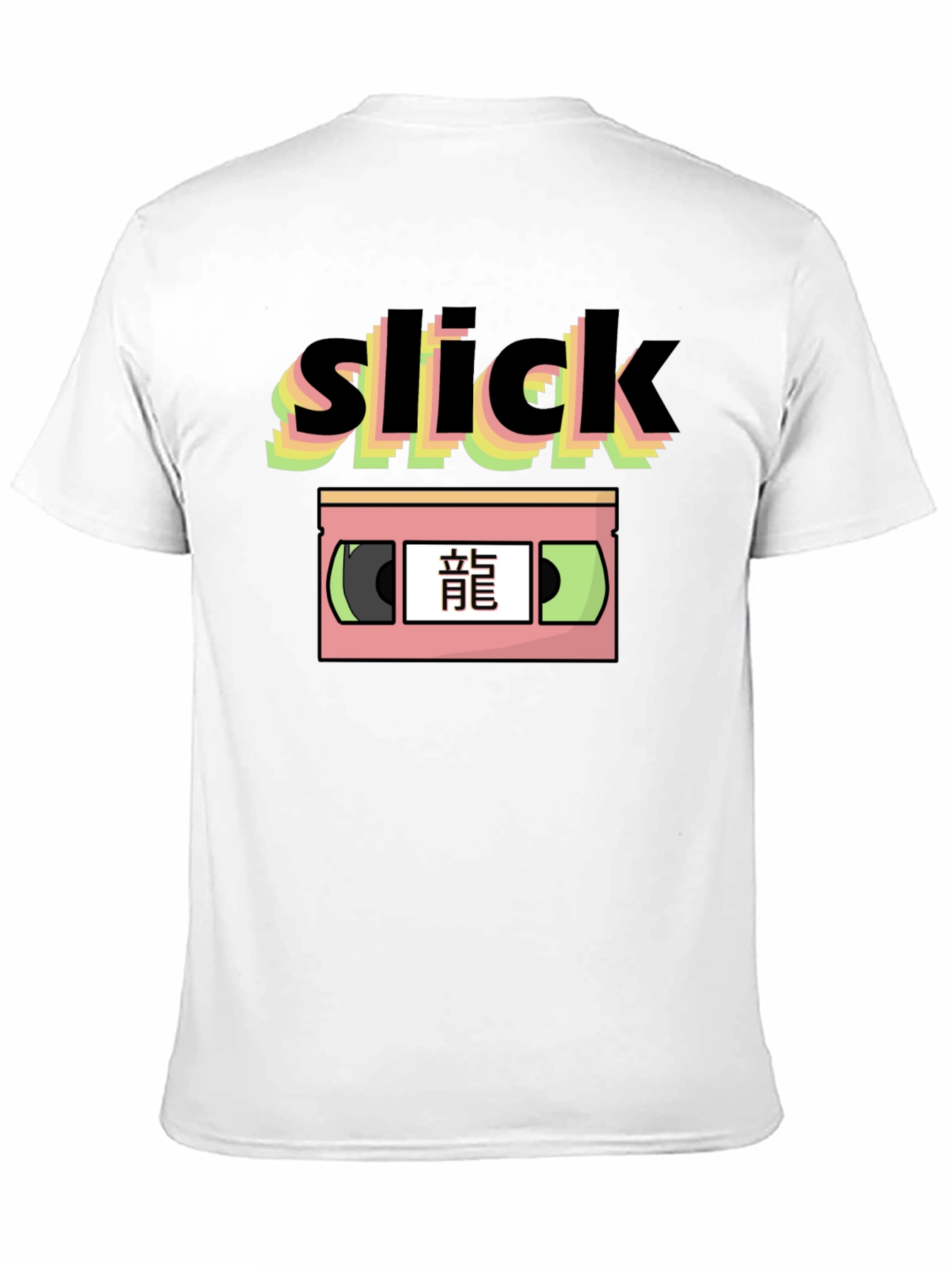 Slick Retro Japanese VHS Graphic T-Shirt