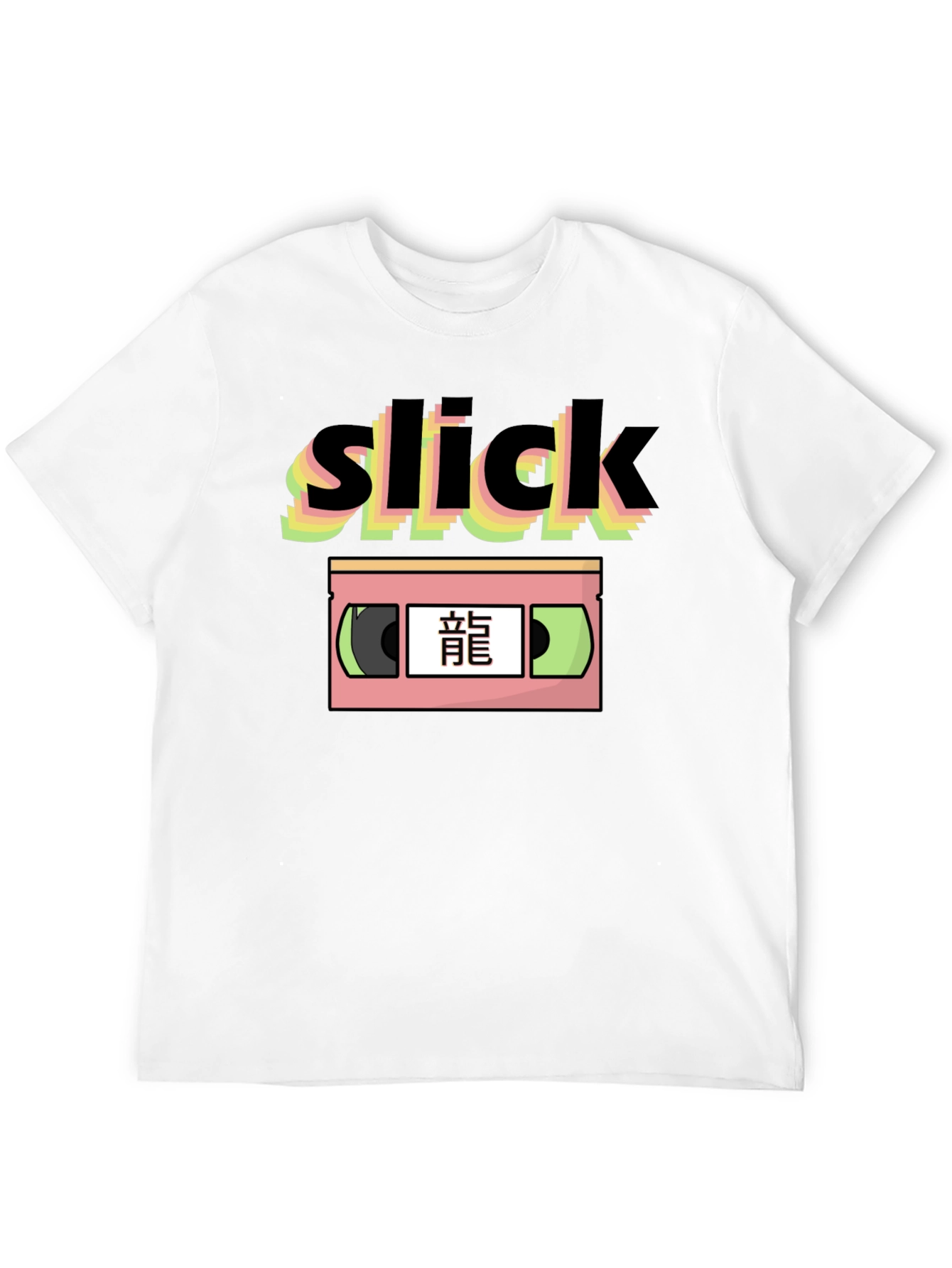 Slick Retro Japanese VHS Graphic T-Shirt