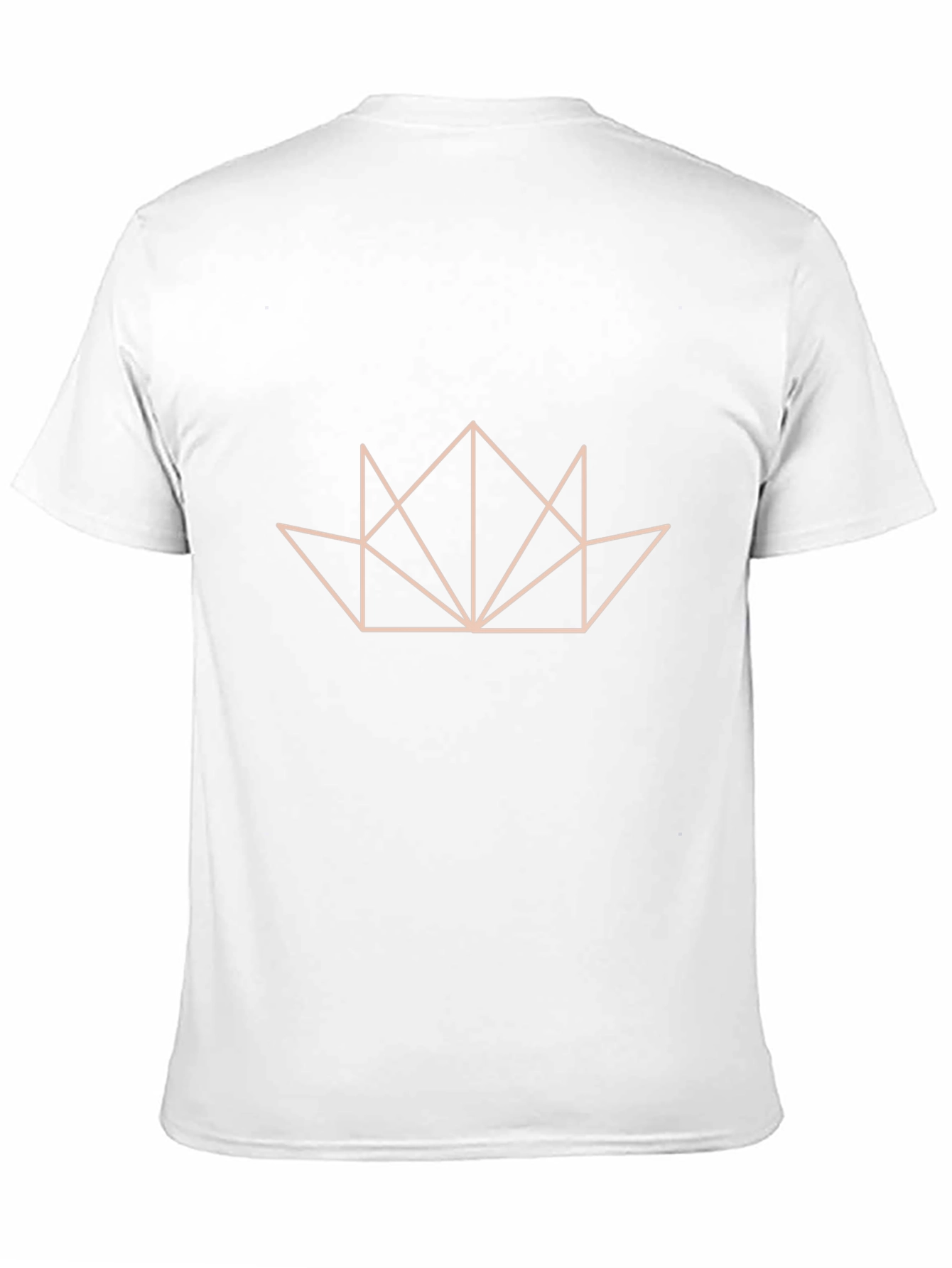 Geometric Crown Graphic Black T-Shirt