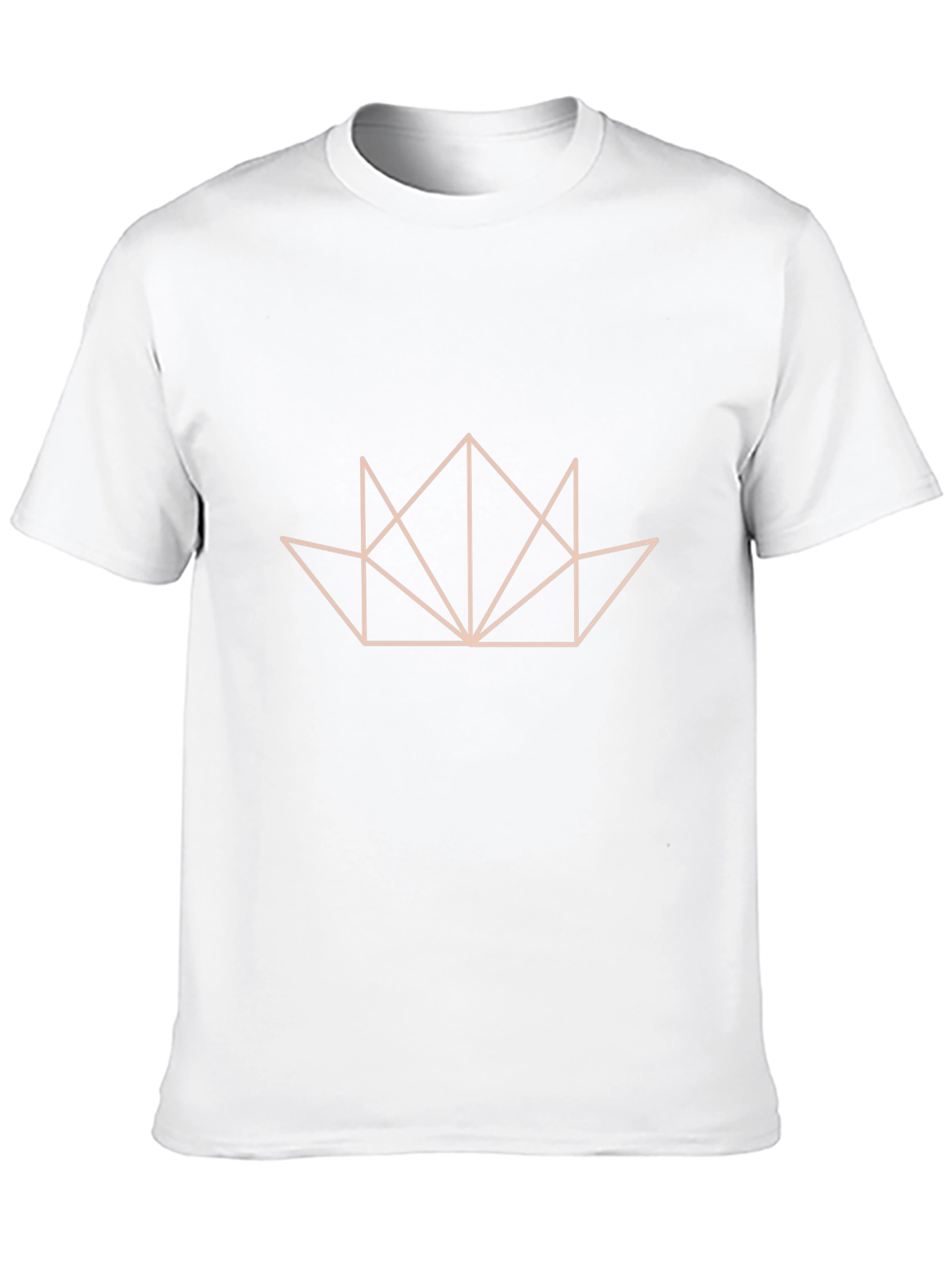Geometric Crown Graphic Black T-Shirt