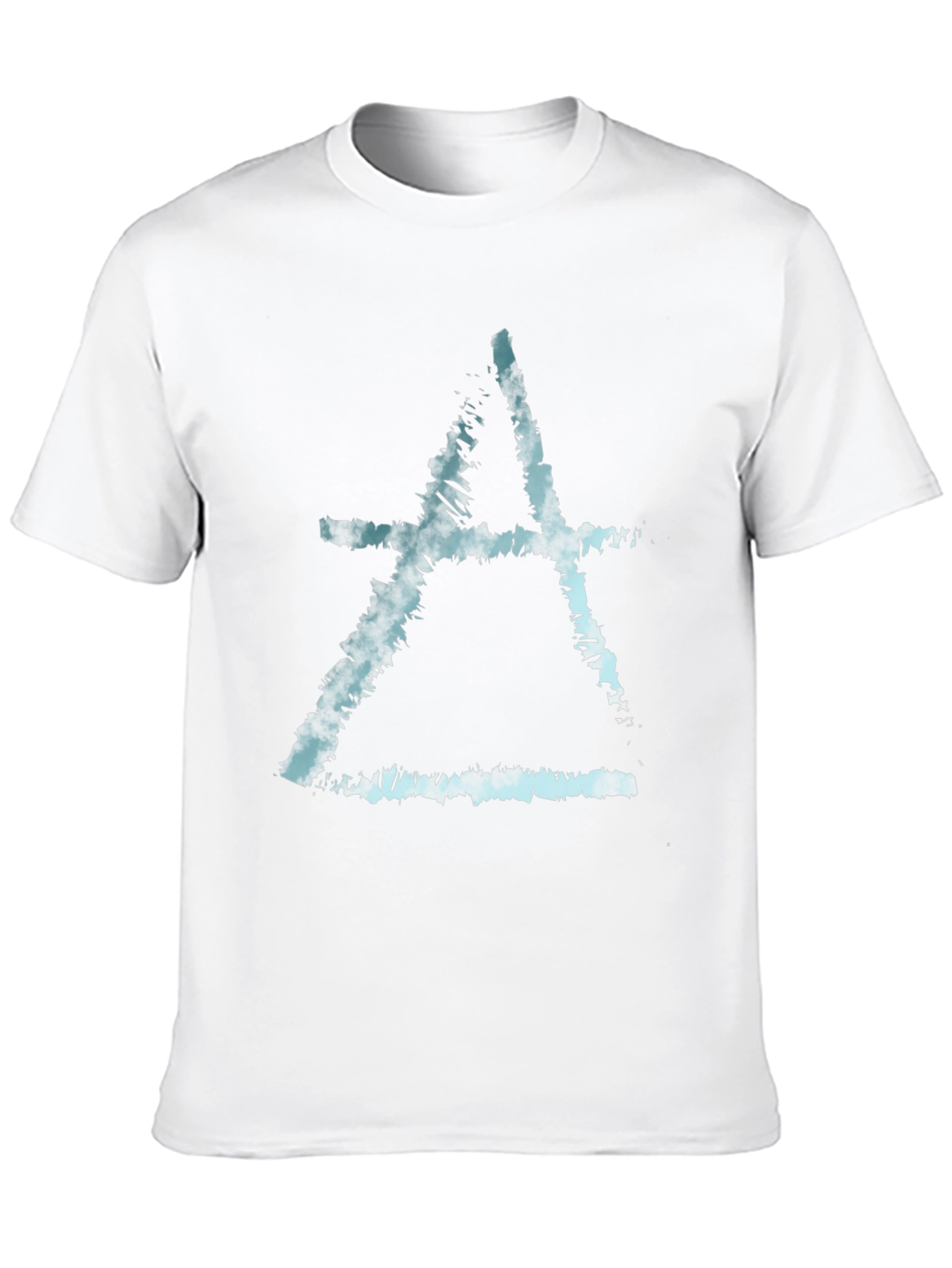 Abstract Symbol Tee - Black Cotton Blend T-Shirt
