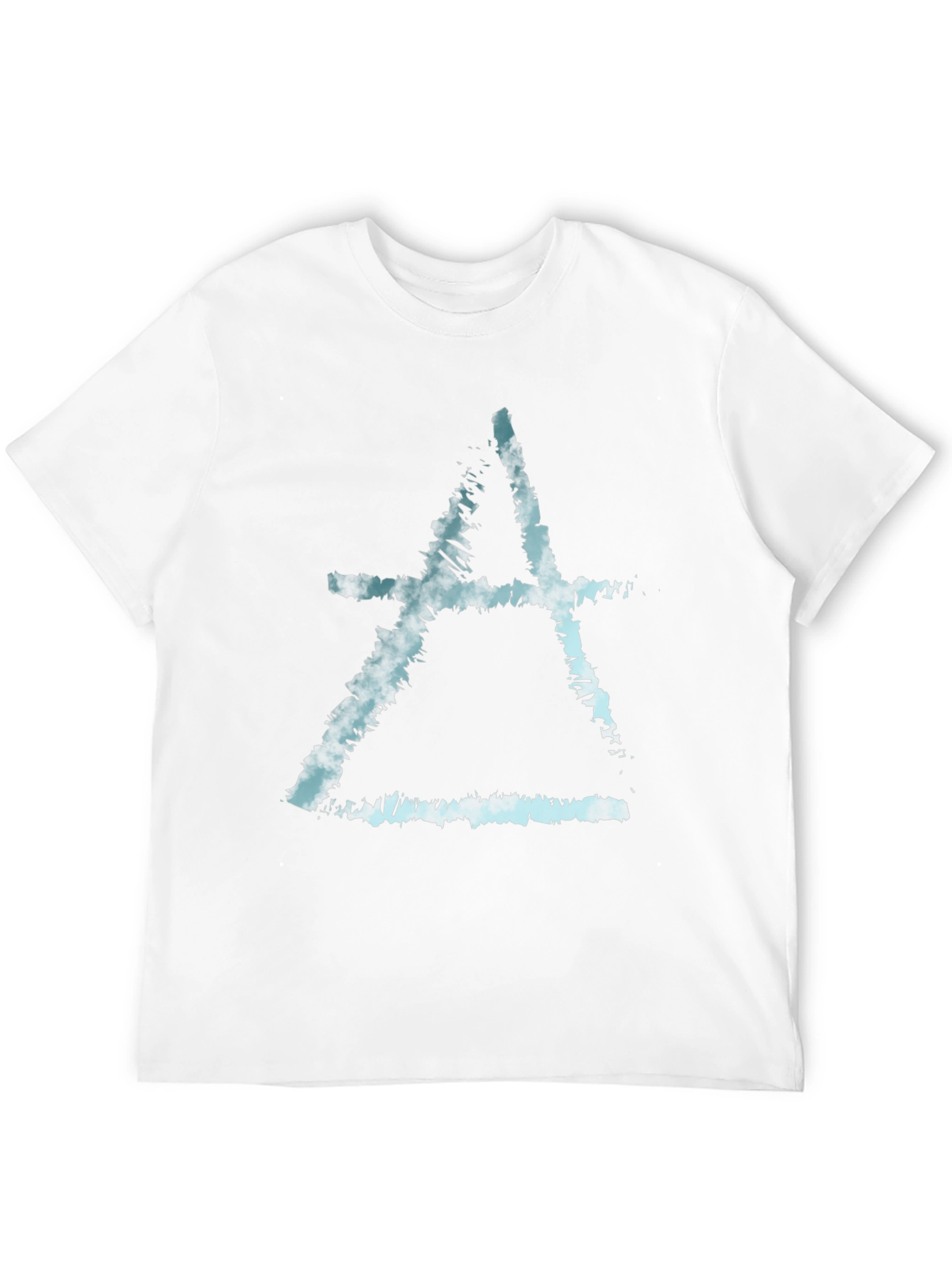 Abstract Symbol Tee - Black Cotton Blend T-Shirt