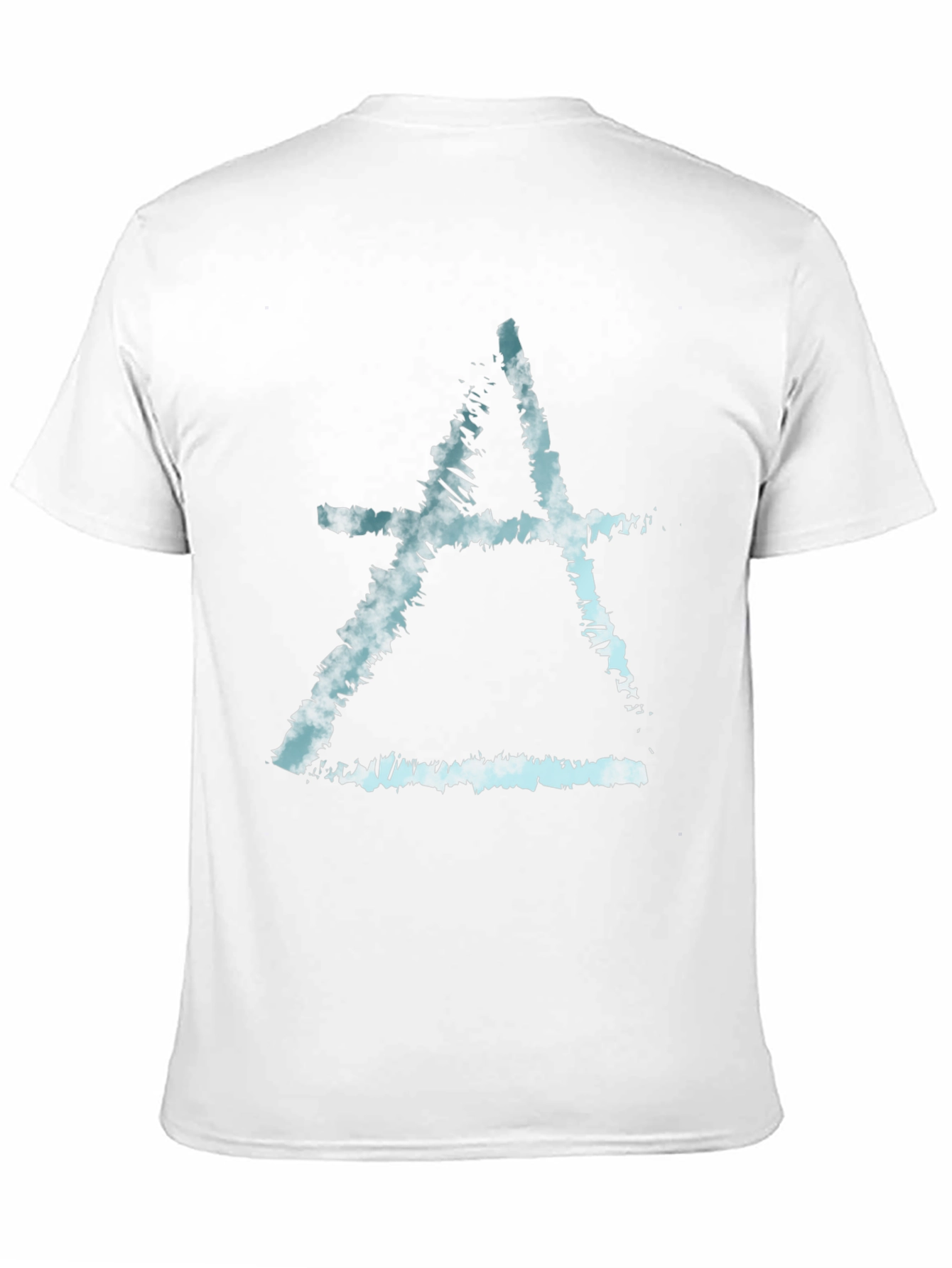 Abstract Symbol Tee - Black Cotton Blend T-Shirt