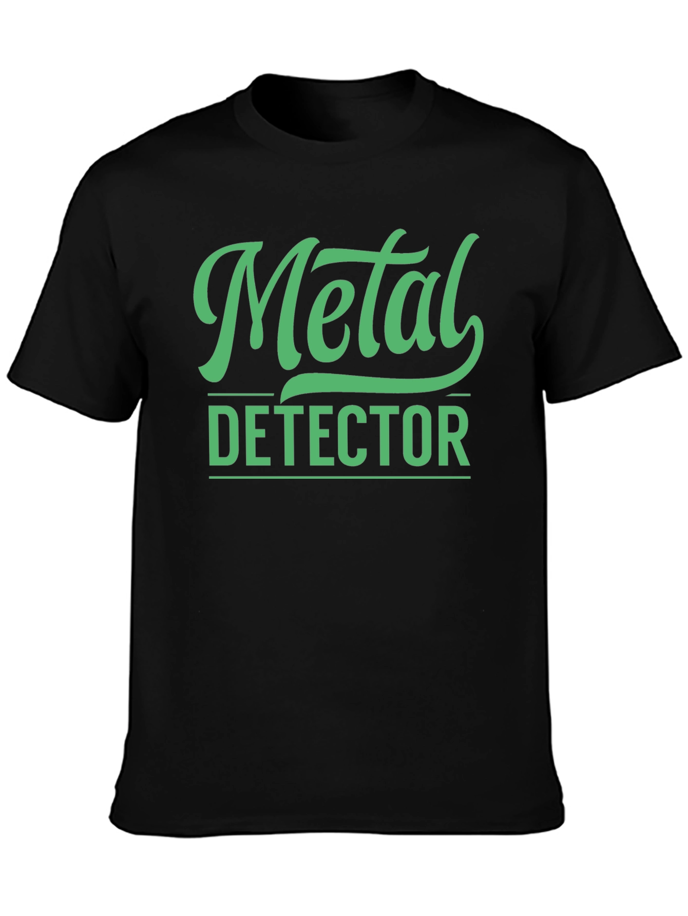 Metal Detector Graphic Tee - Black