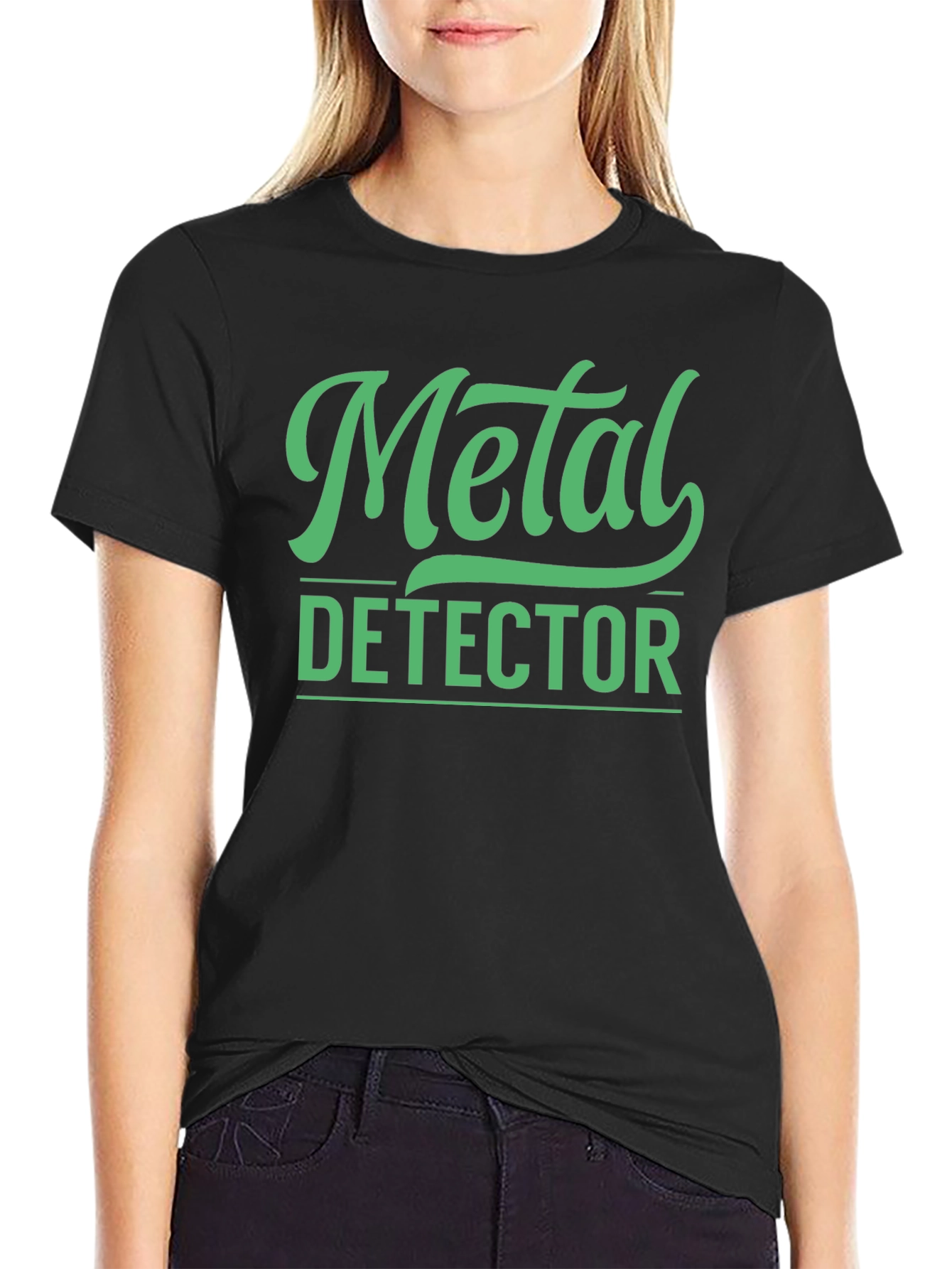 Metal Detector Graphic Tee - Black