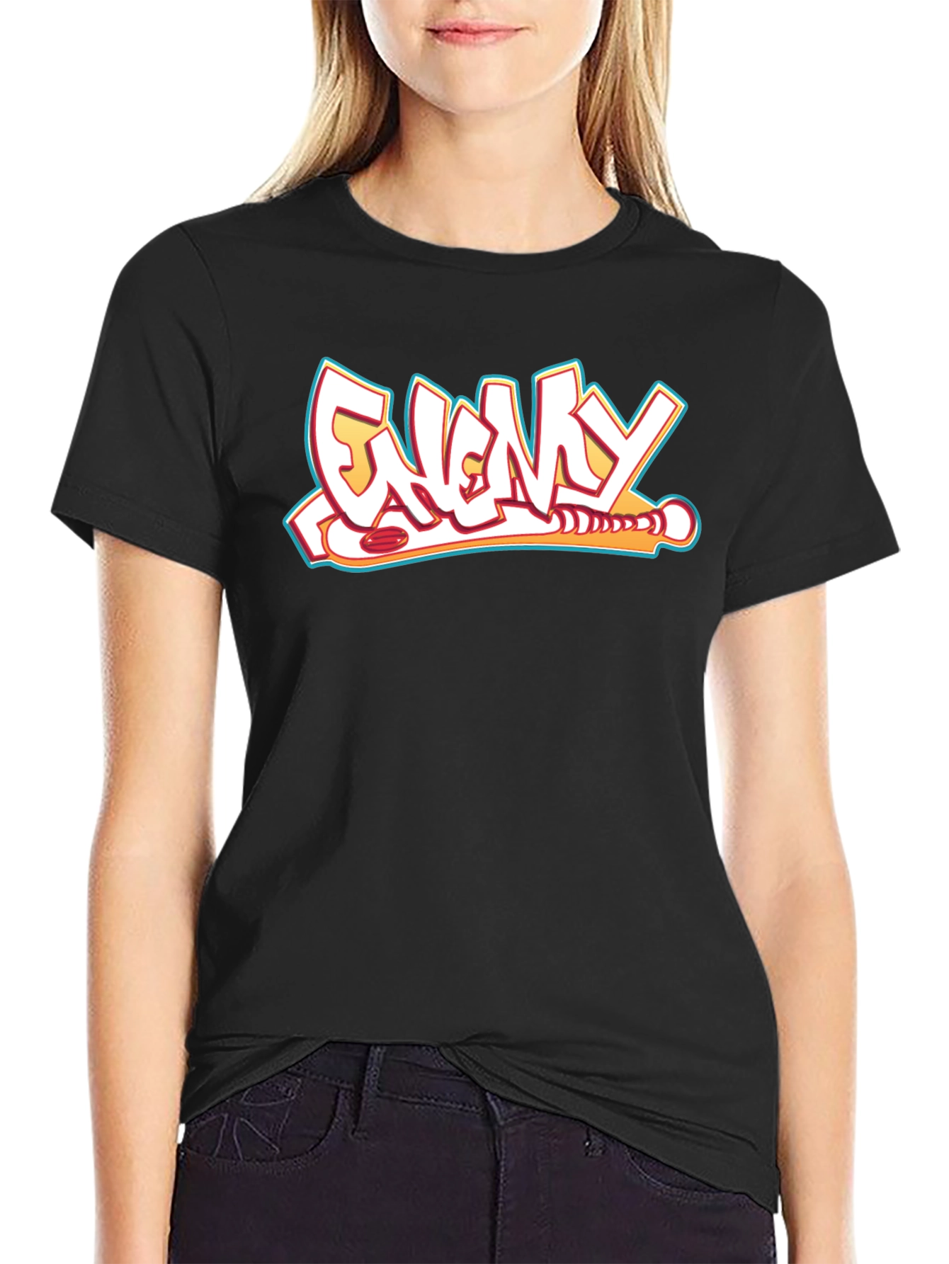 Enemy Graffiti Style T-Shirt