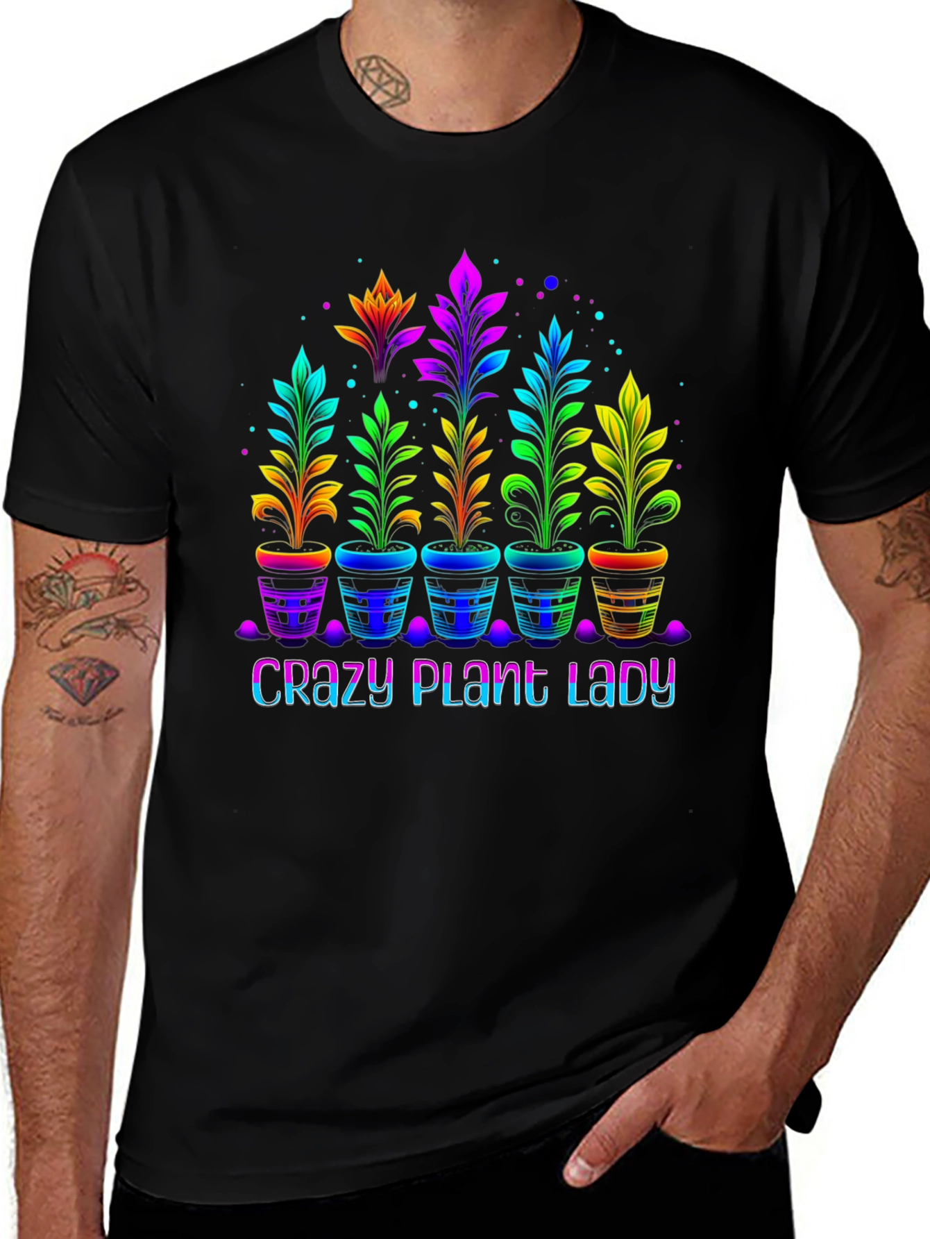 Crazy Plant Lady T-Shirt Floral Graphic Tee