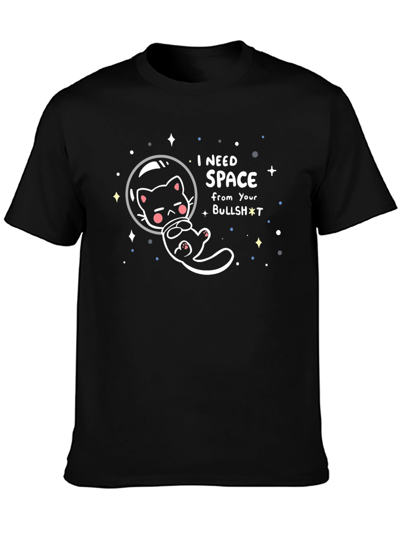 I Need Space Cat Graphic T-Shirt
