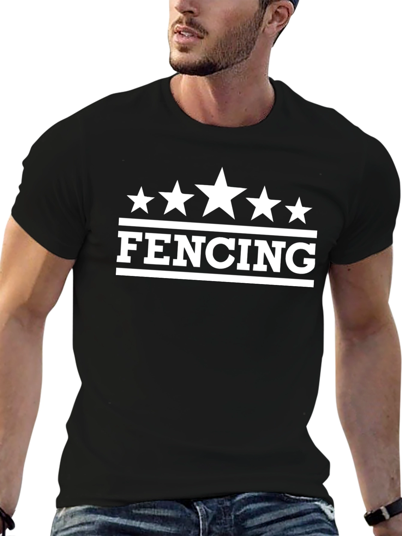 Fencing Star Graphic T-Shirt