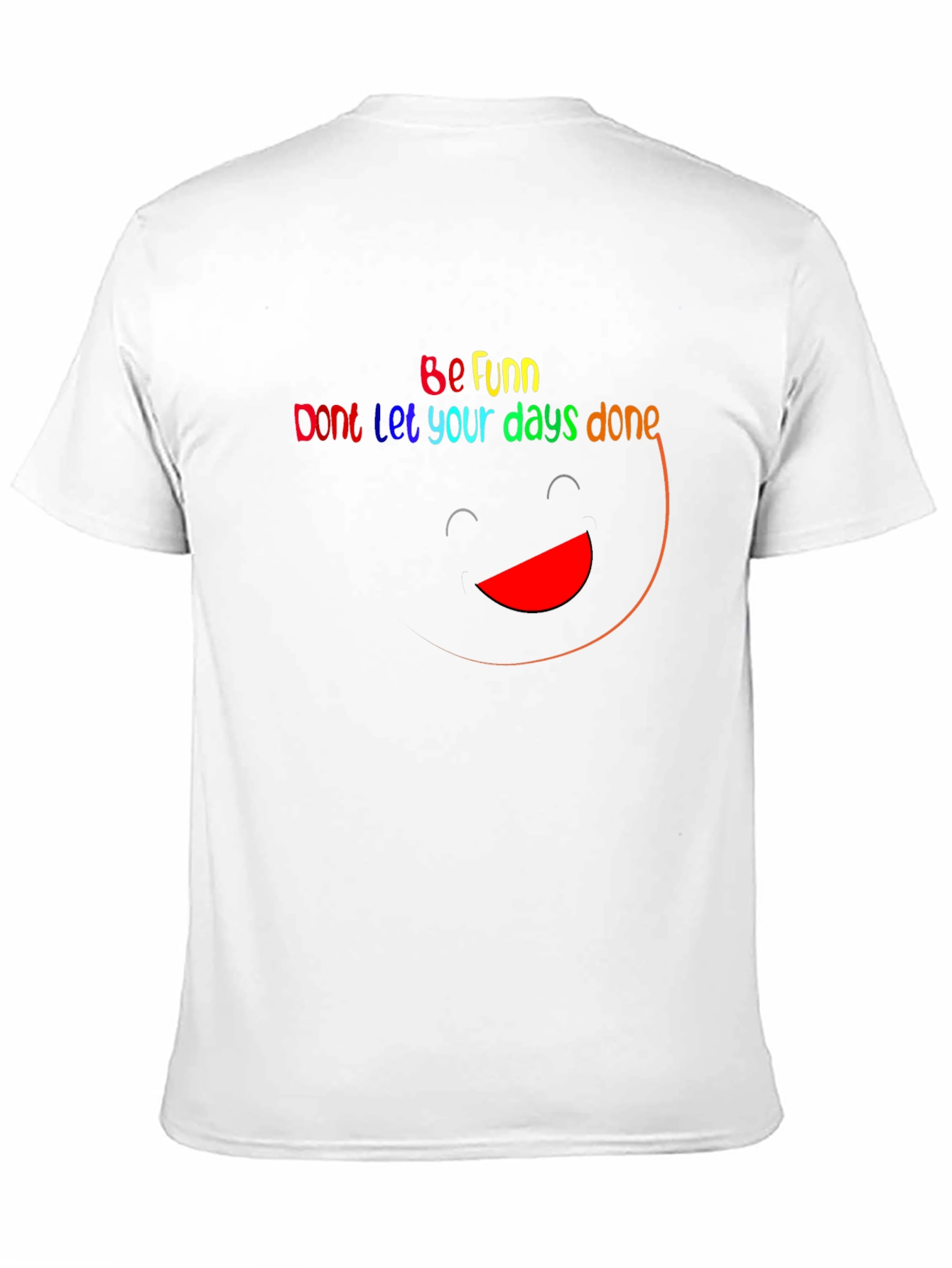 Be Funn Graphic Tee - Black Cotton T-Shirt