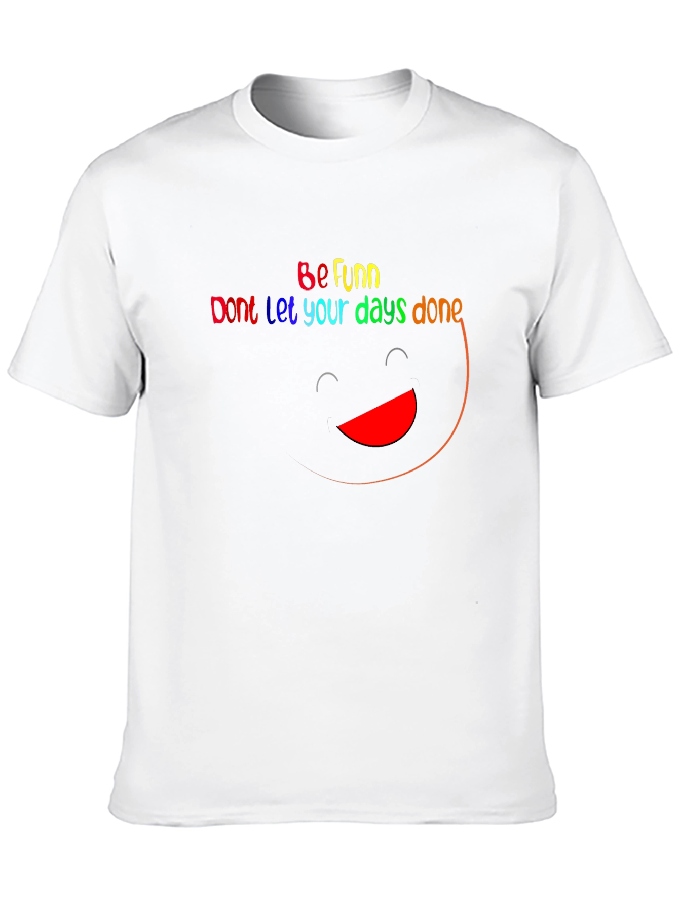 Be Funn Graphic Tee - Black Cotton T-Shirt
