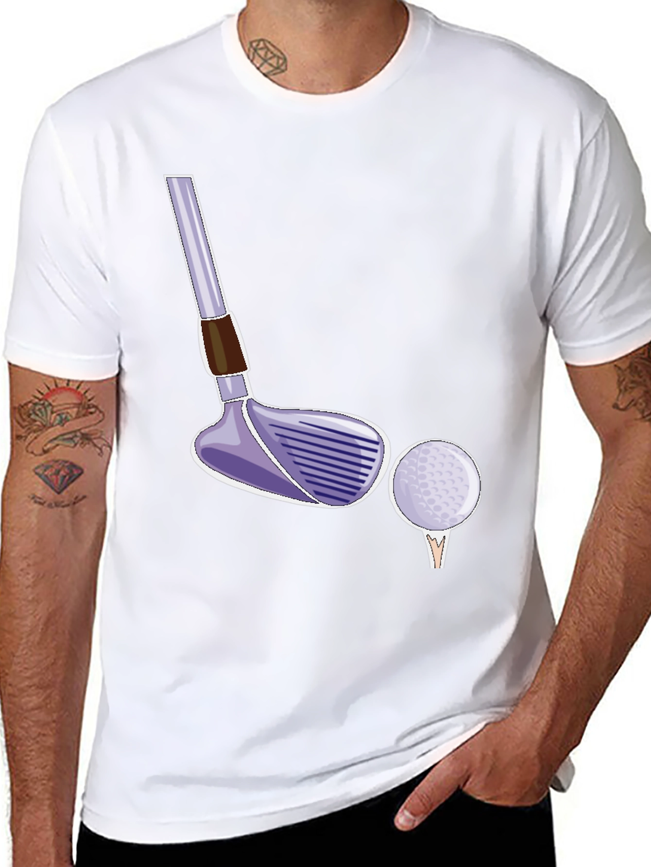 Golf Club & Ball Graphic Tee