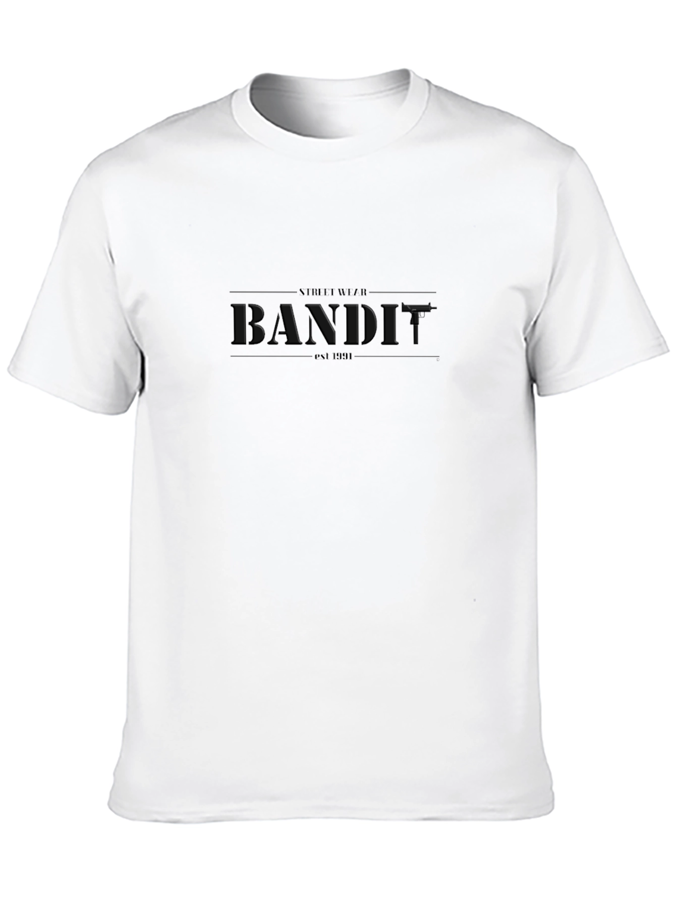 Bandit Streetwear Black Graphic T-Shirt